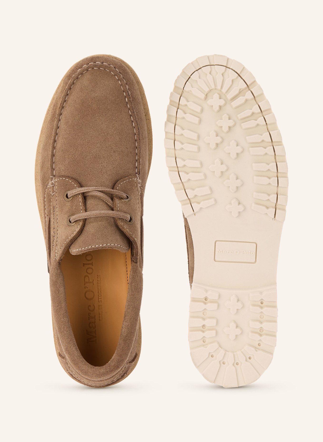 Marc O'Polo Chaussures bateau LEVI: TAUPE