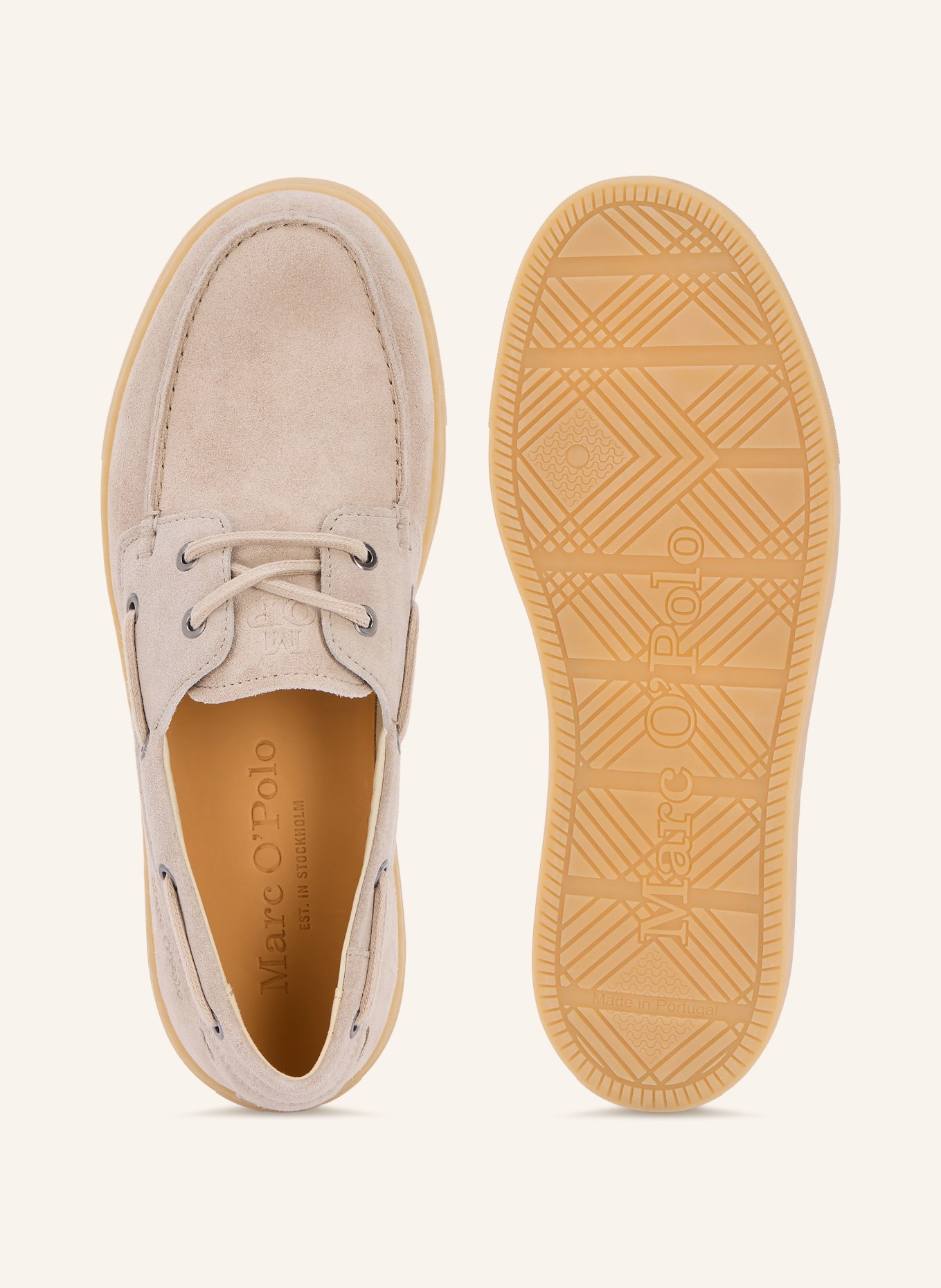 Marc O'Polo Bootsschuhe KARO: HELLBRAUN