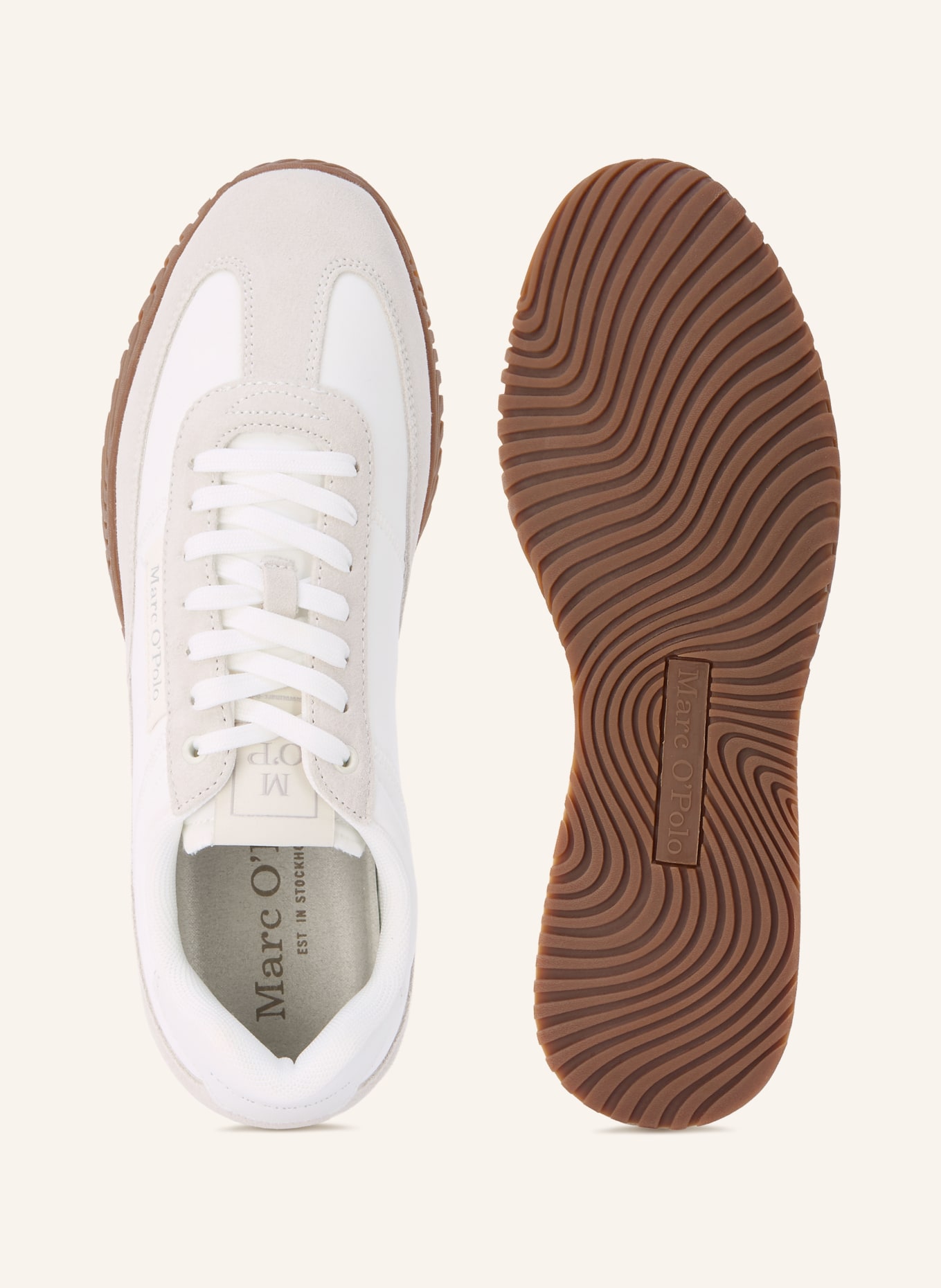 Marc O'Polo Tenisky GUSTAF: KRÉMOVÁ / SVĚTLE ŠEDÁ