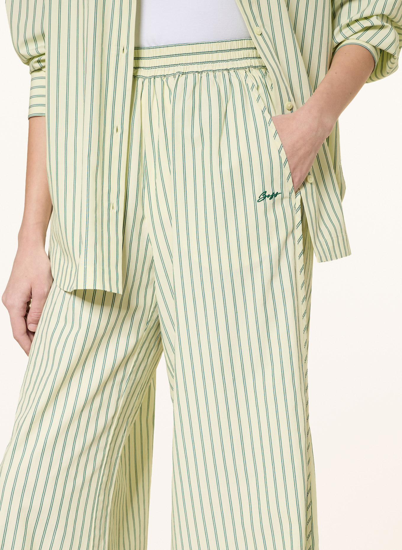 BOSS Hose TIPLYN: HELLGRÜN / DUNKELGRÜN