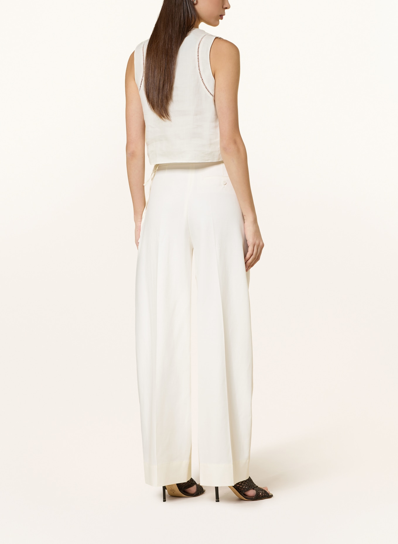 BOSS Marlene-broek TALILY: ECRU