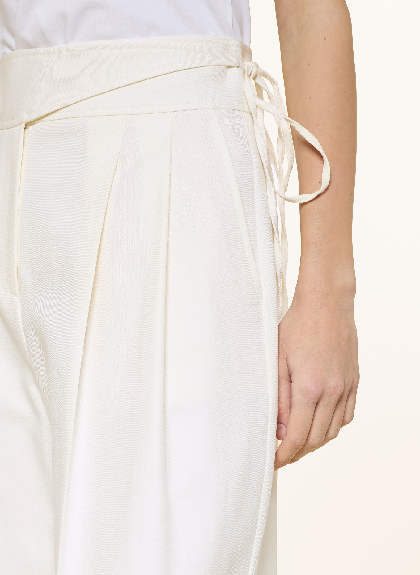 BOSS Marlene-broek TALILY: ECRU