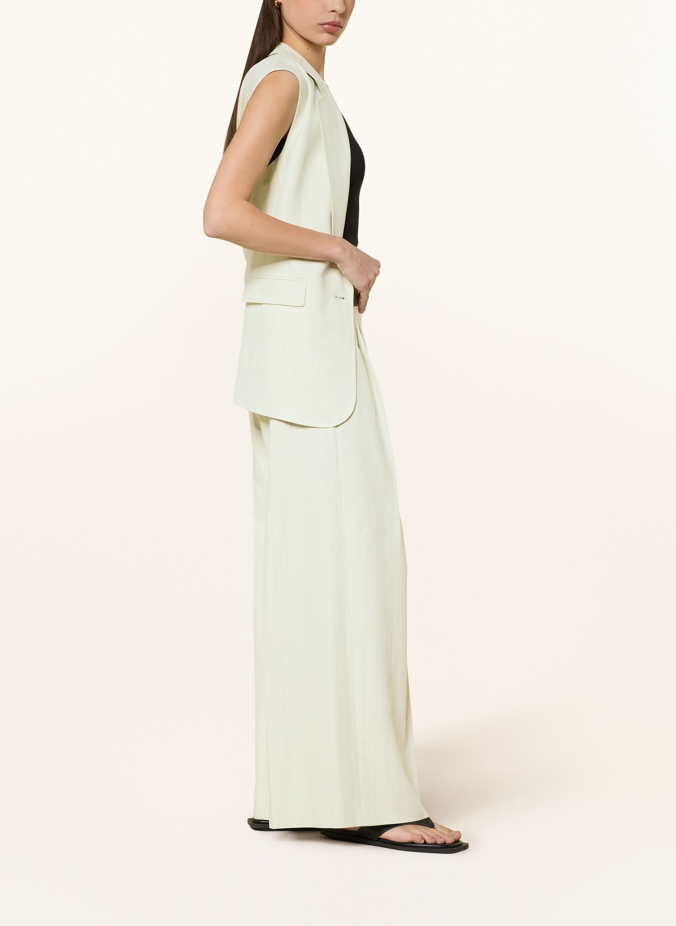 BOSS Marlenehose TAKORA: HELLGRÜN / GRÜN