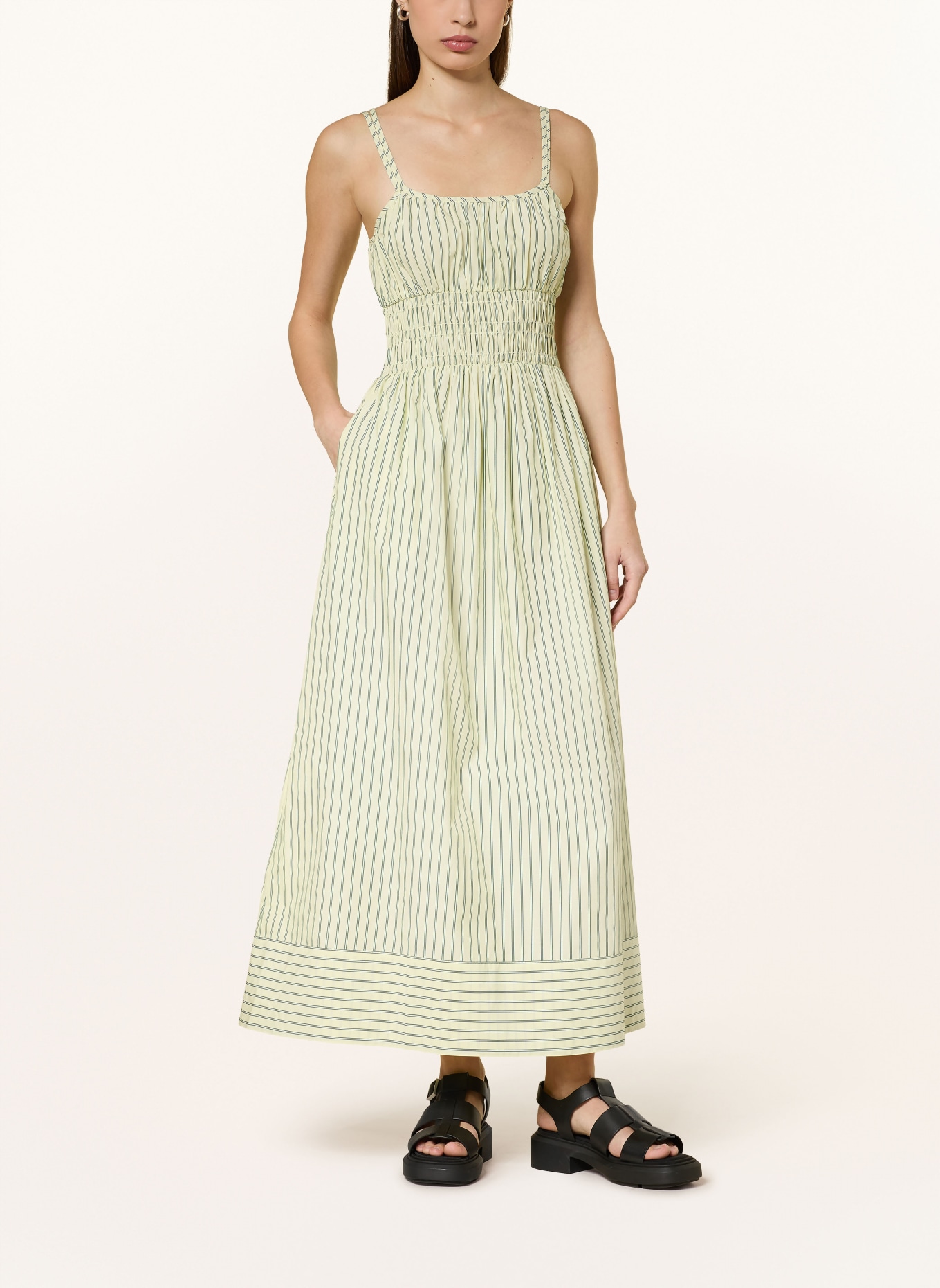 BOSS Jurk DIPLYN: LICHTGROEN / GROEN