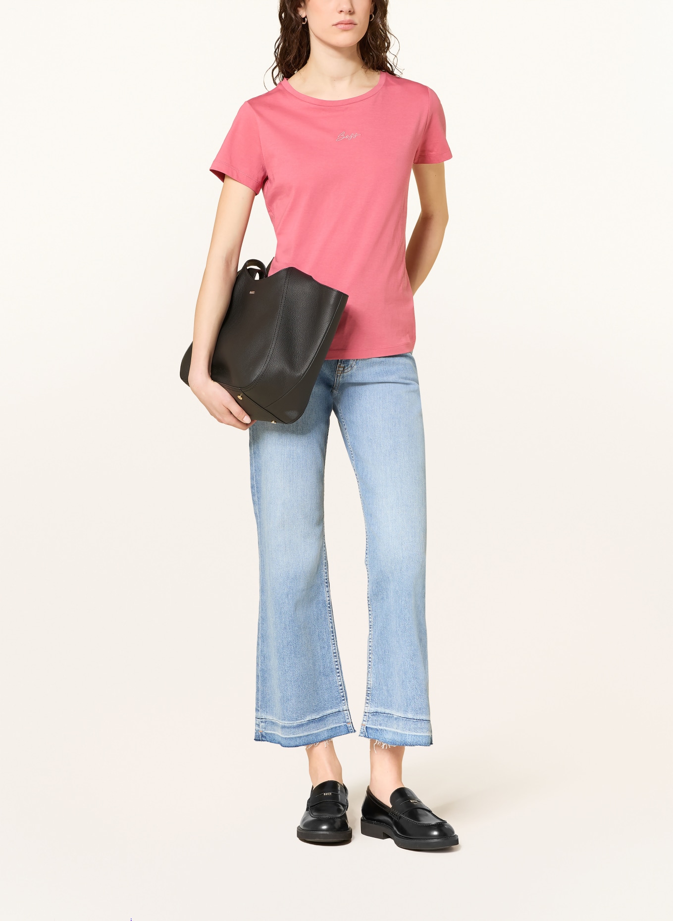 BOSS T-shirt ELOVE: ROUGE CLAIR