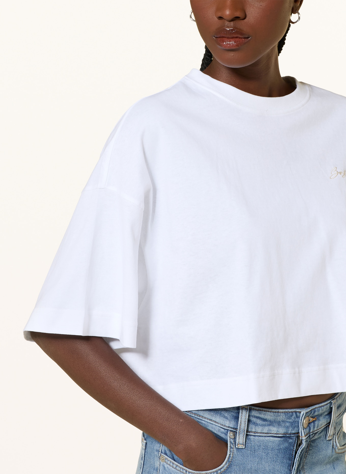 BOSS T-Shirt EPHILAS: WEISS