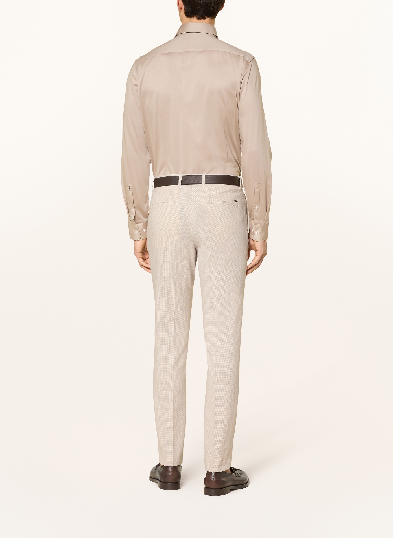 seidensticker Jerseyhemd Shaped Fit: BEIGE