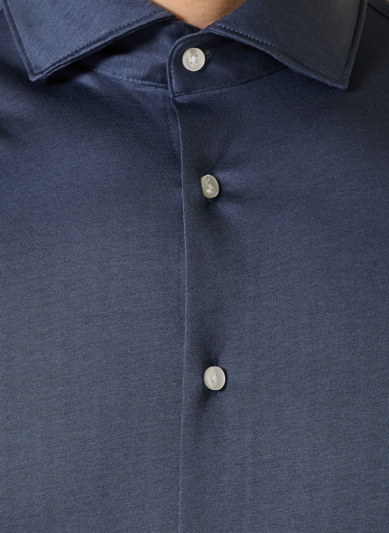 seidensticker Chemise en jersey coupe ajustée: BLEU FONCÉ