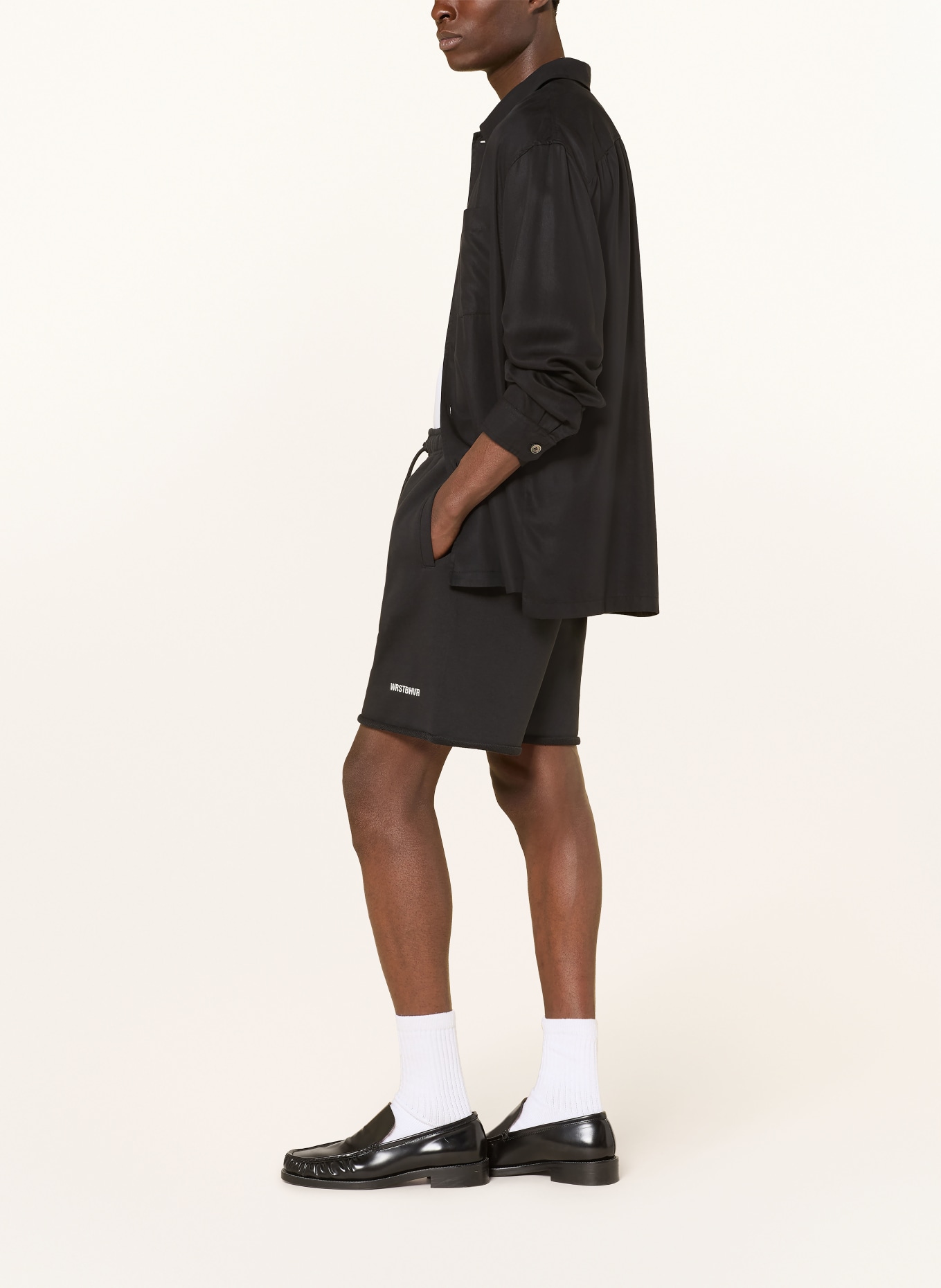 WRSTBHVR ITO Sweat Shorts: BLACK