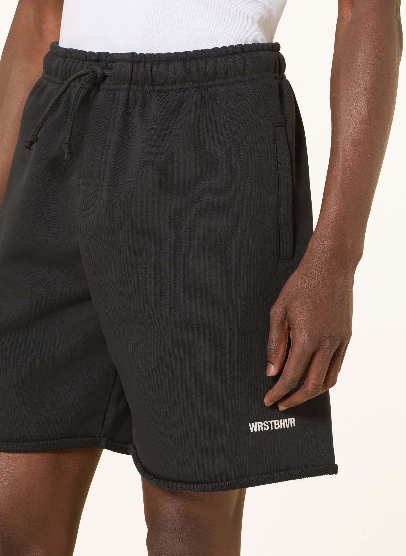 WRSTBHVR ITO Sweat Shorts: BLACK