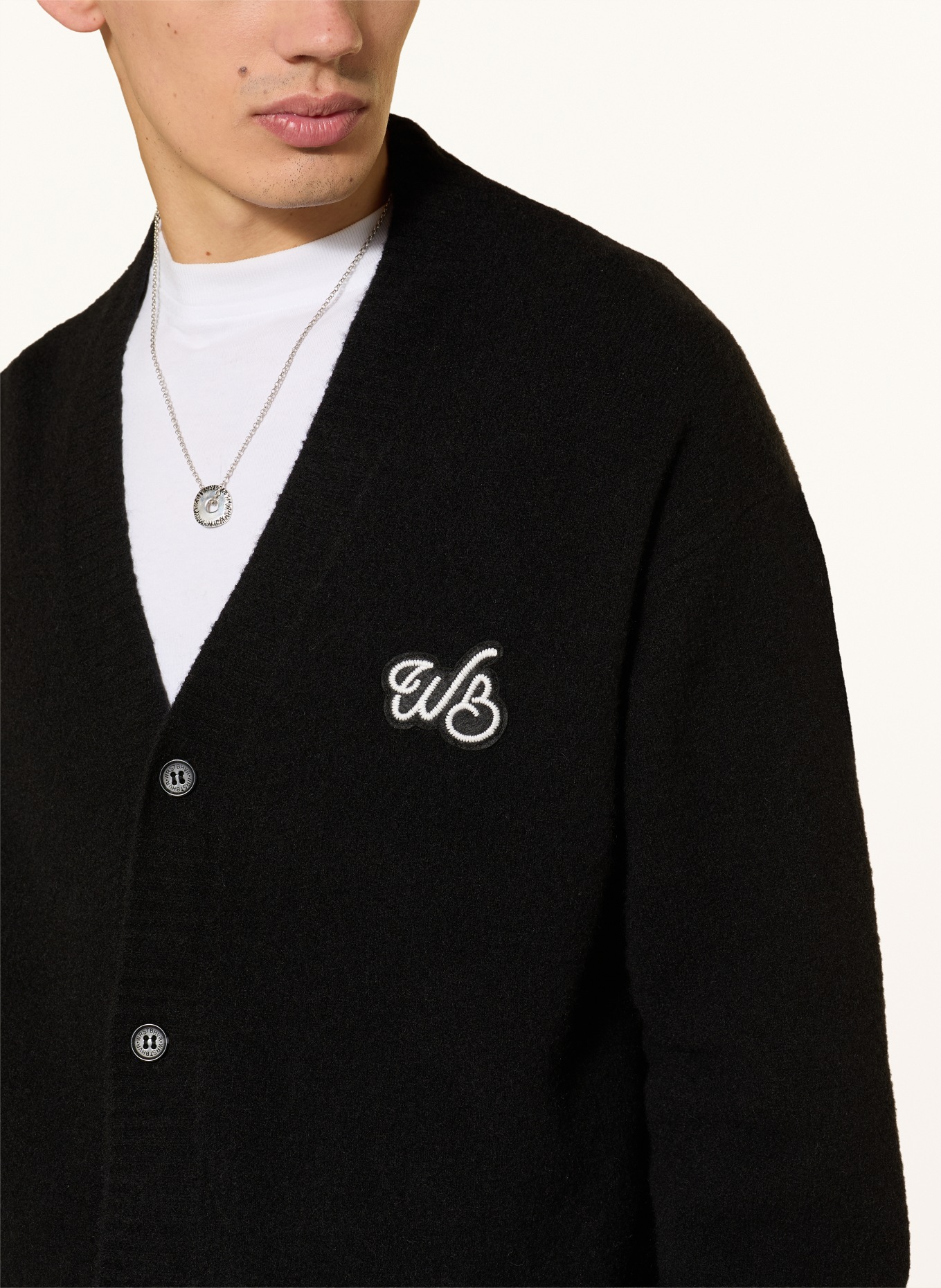 WRSTBHVR Strickjacke SIMON: SCHWARZ