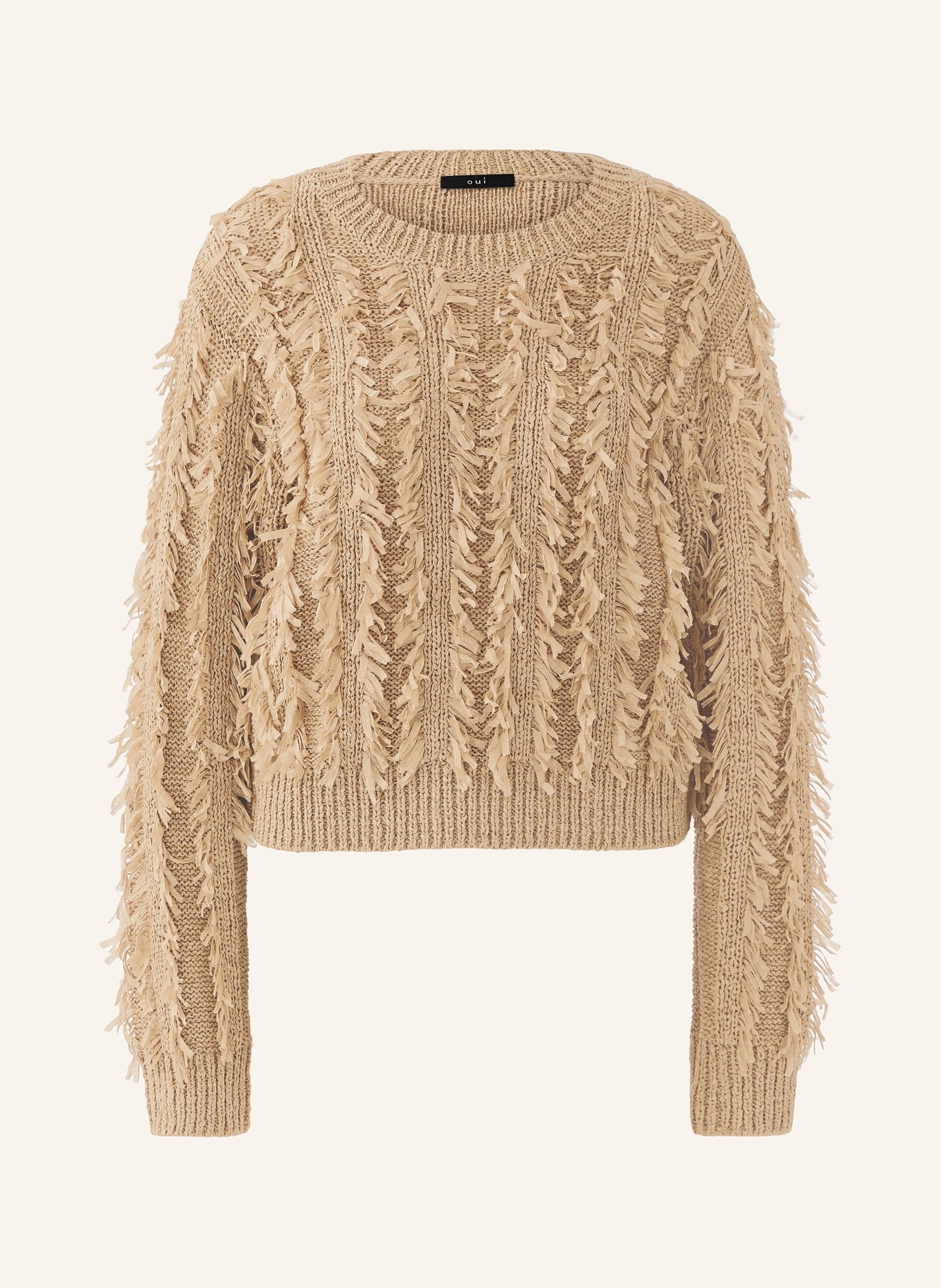 oui Pullover: HELLBRAUN