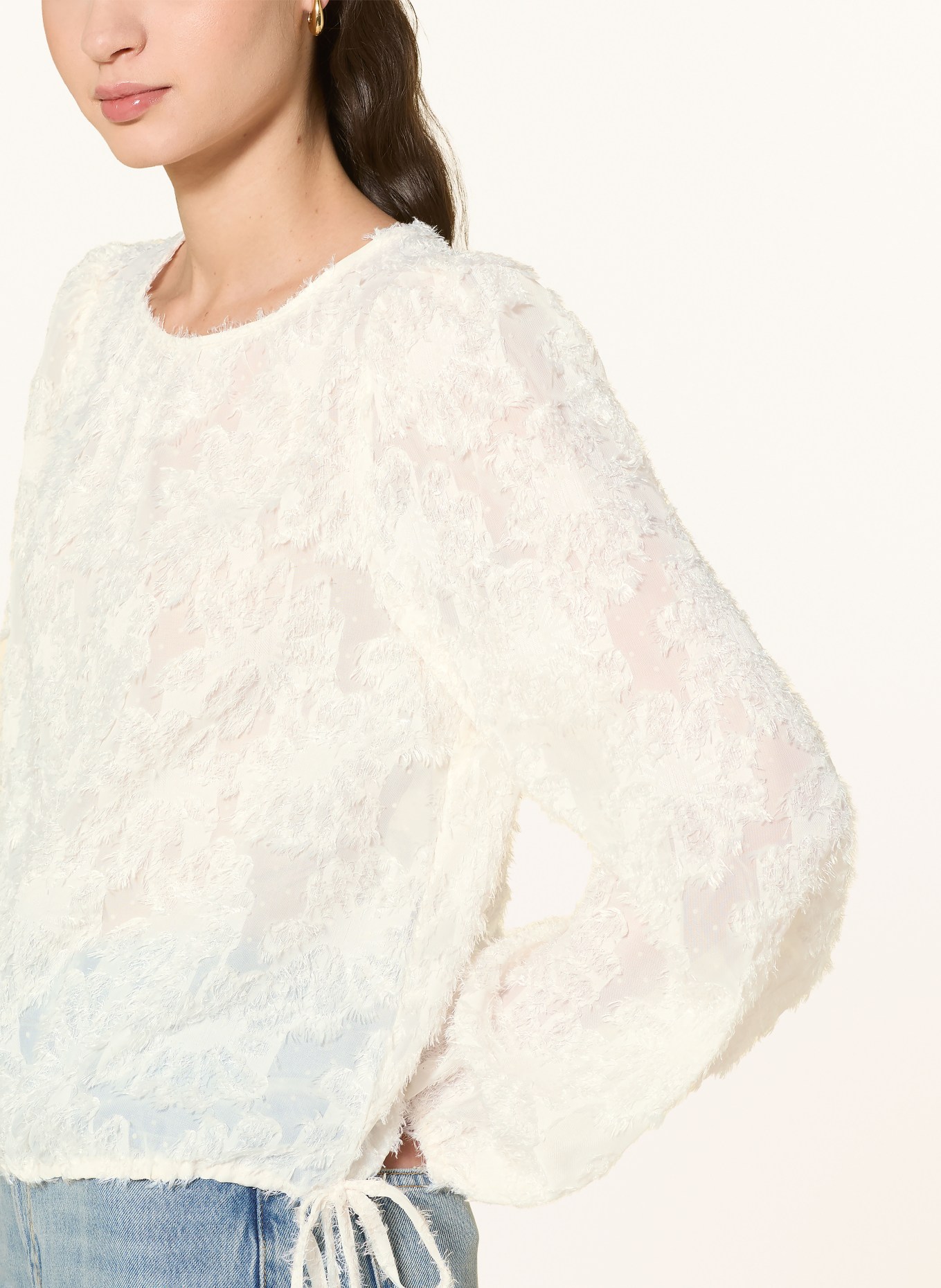 oui Blusenshirt: ECRU