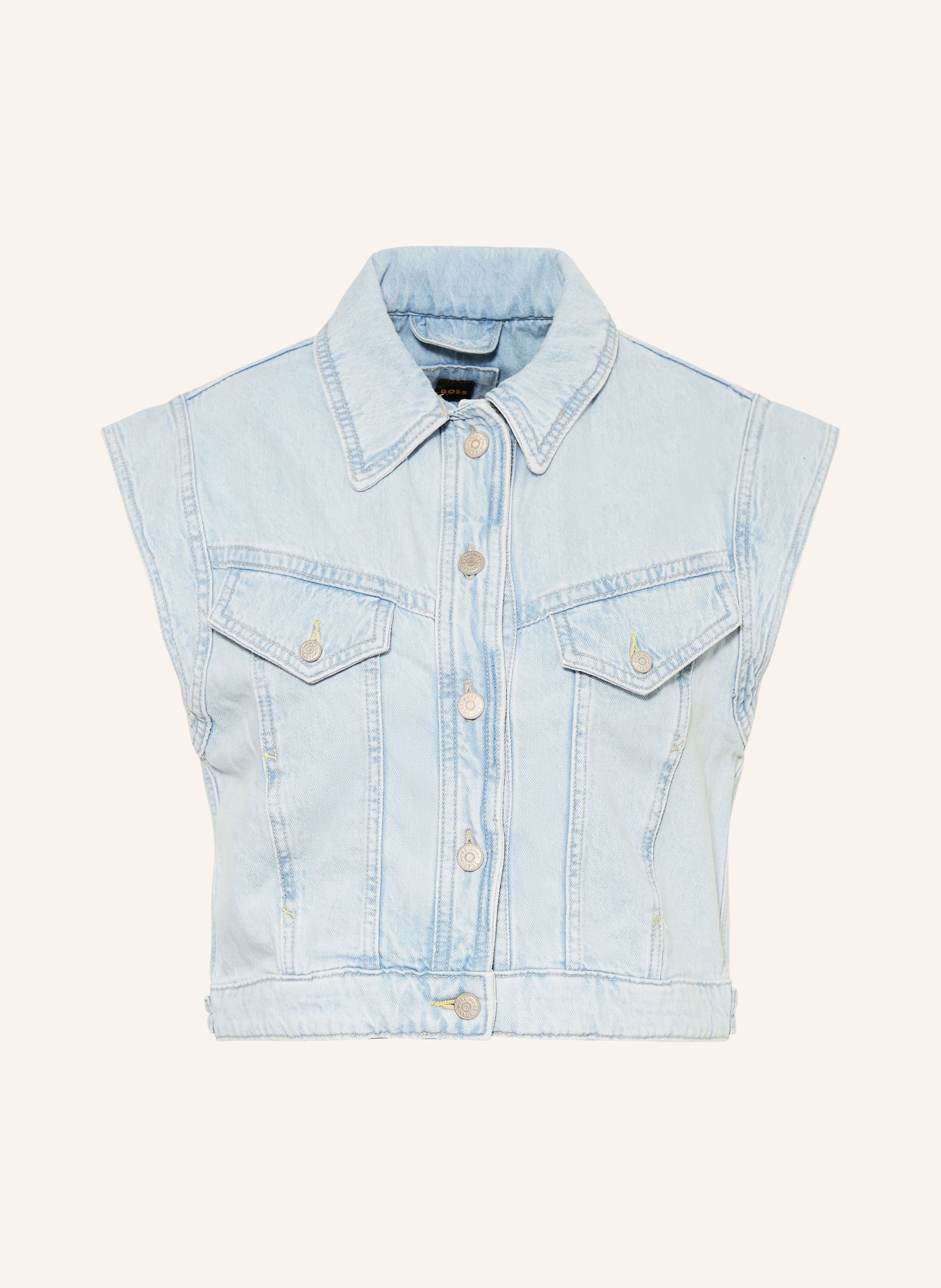 BOSS Jeansvest: LICHTBLAUW