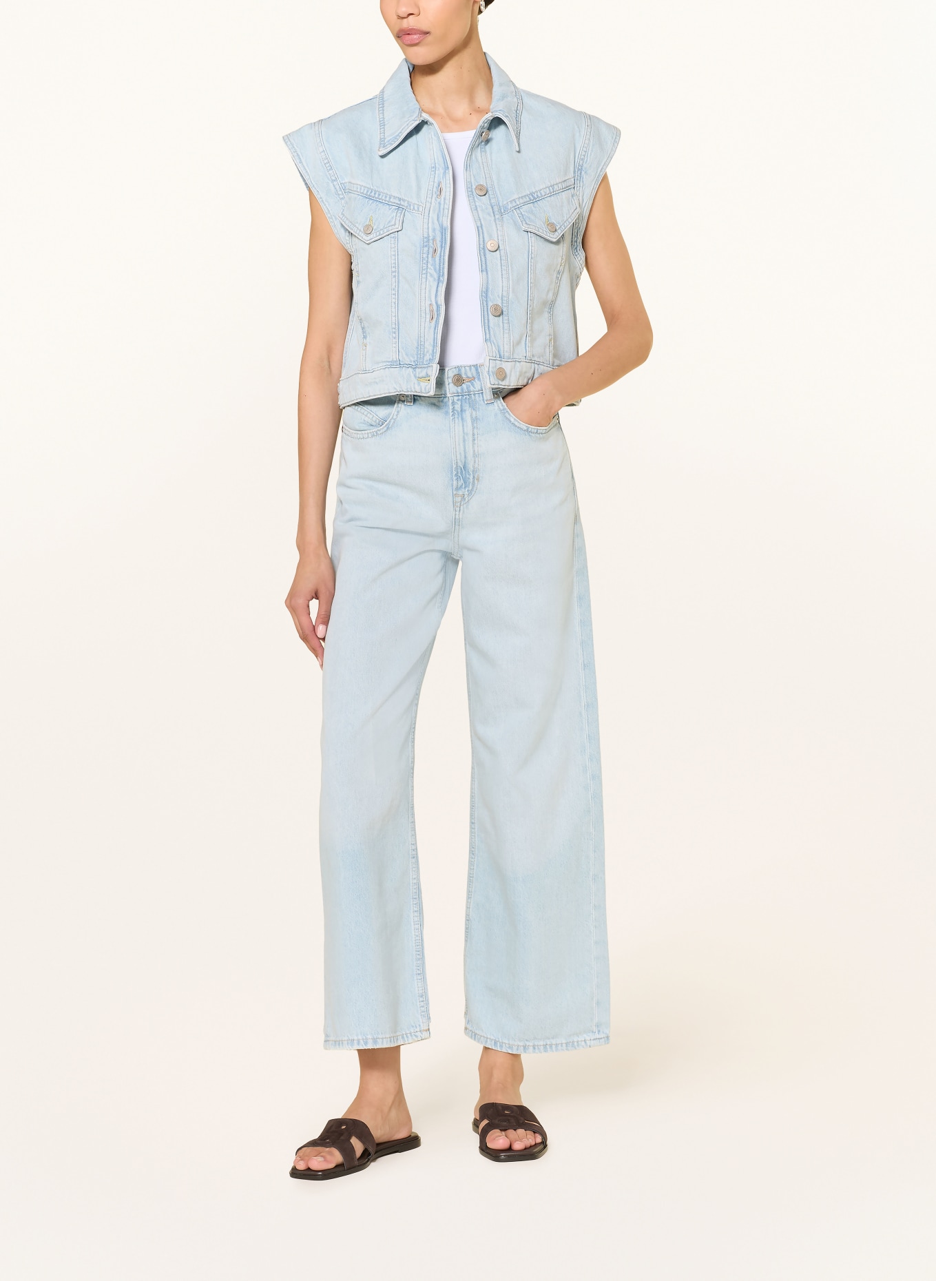 BOSS Jeansvest: LICHTBLAUW