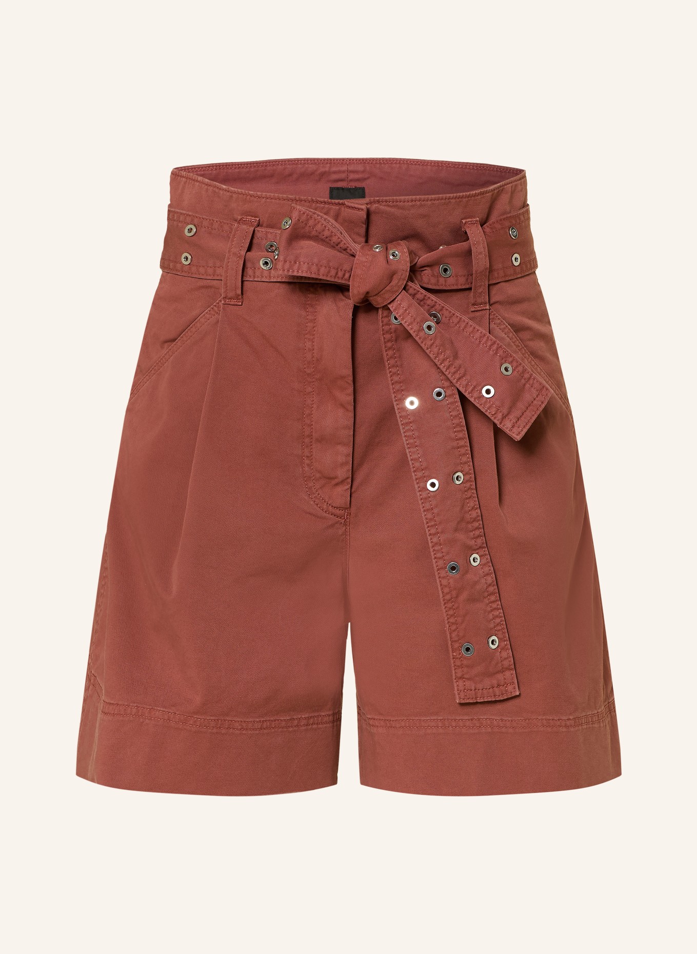 BOSS Paperbag-Shorts TULINA: BRAUN