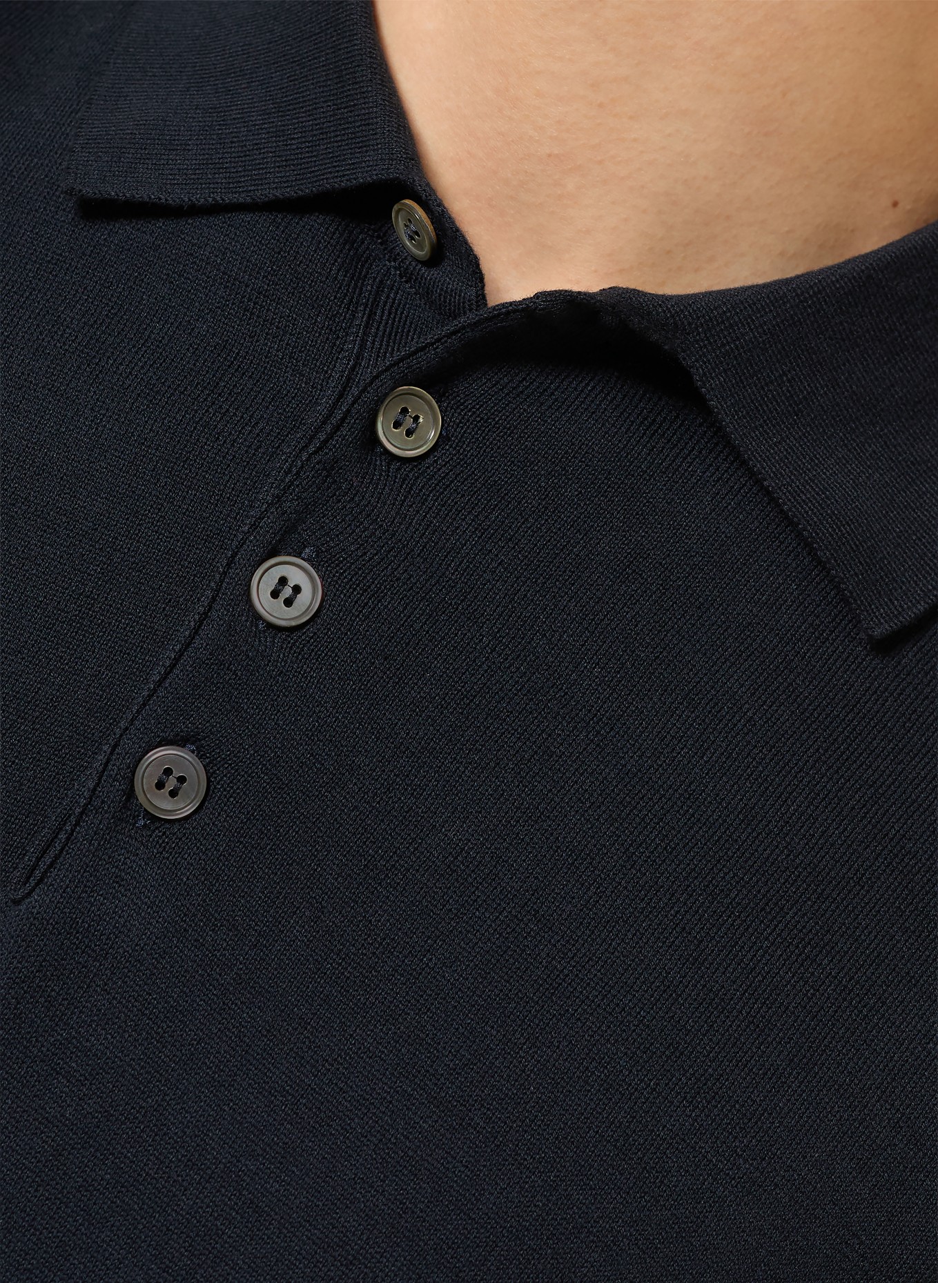 DANIELE FIESOLI Dzianinowa koszulka polo: GRANATOWY