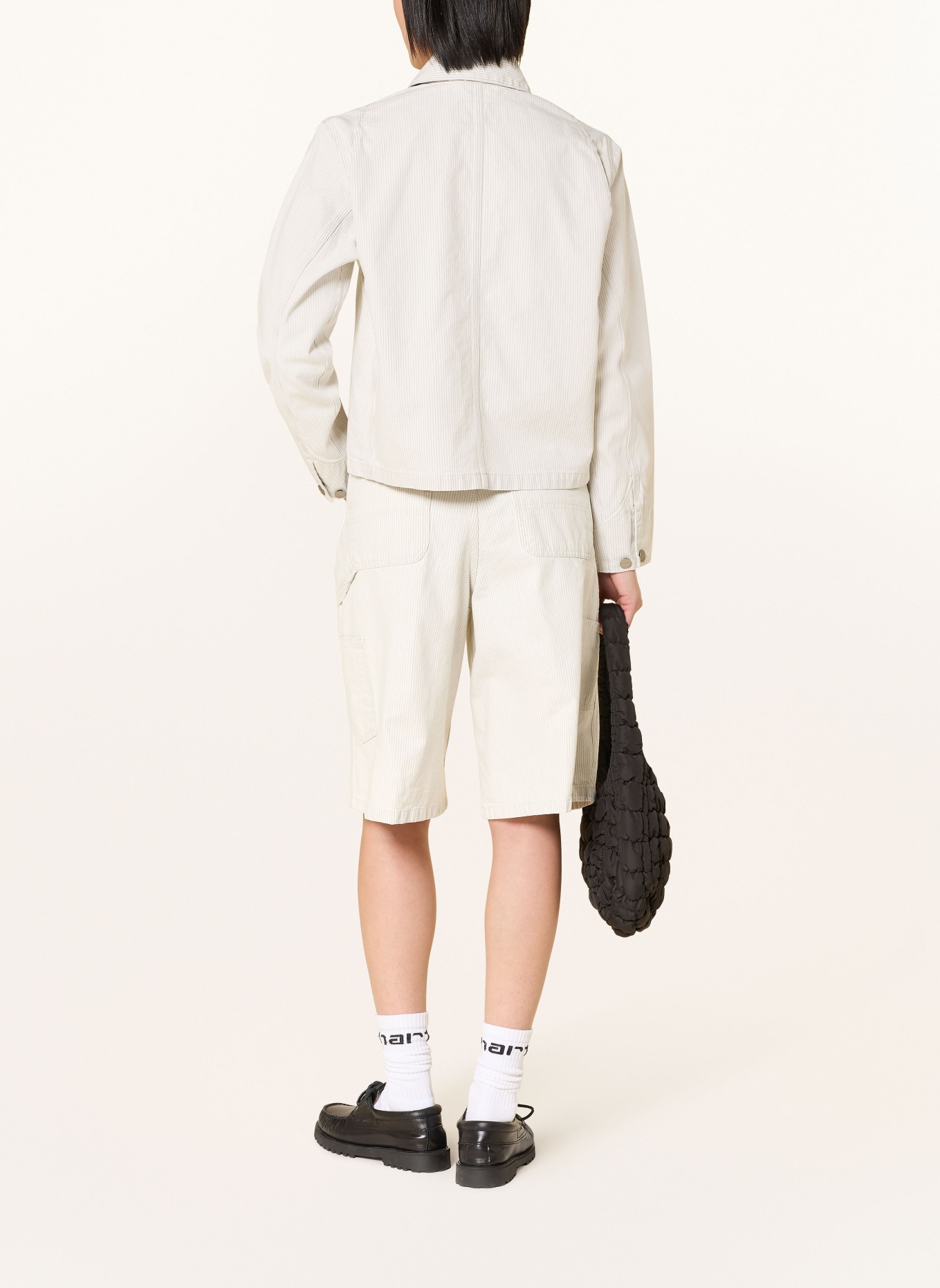 carhartt WIP Veste en jean MERCER CHORE: ÉCRU / GRIS CLAIR