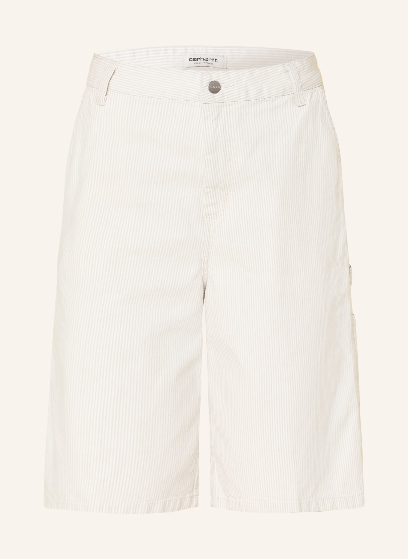 carhartt WIP bermudas: GRIS CLAIR / BLANC