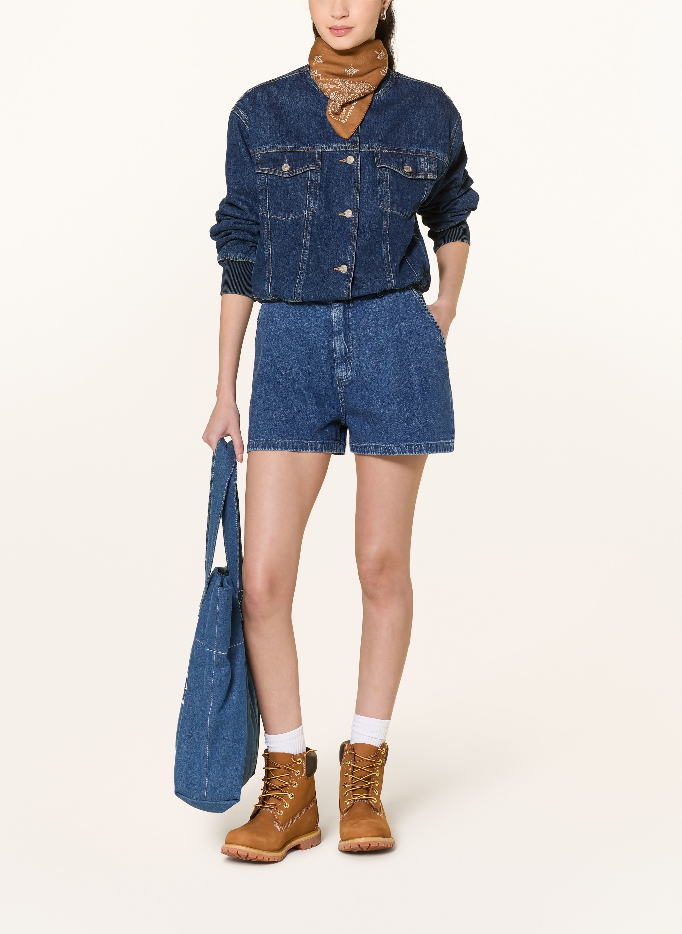 carhartt WIP LOVA denim shorts: 0106 Blue stone washed