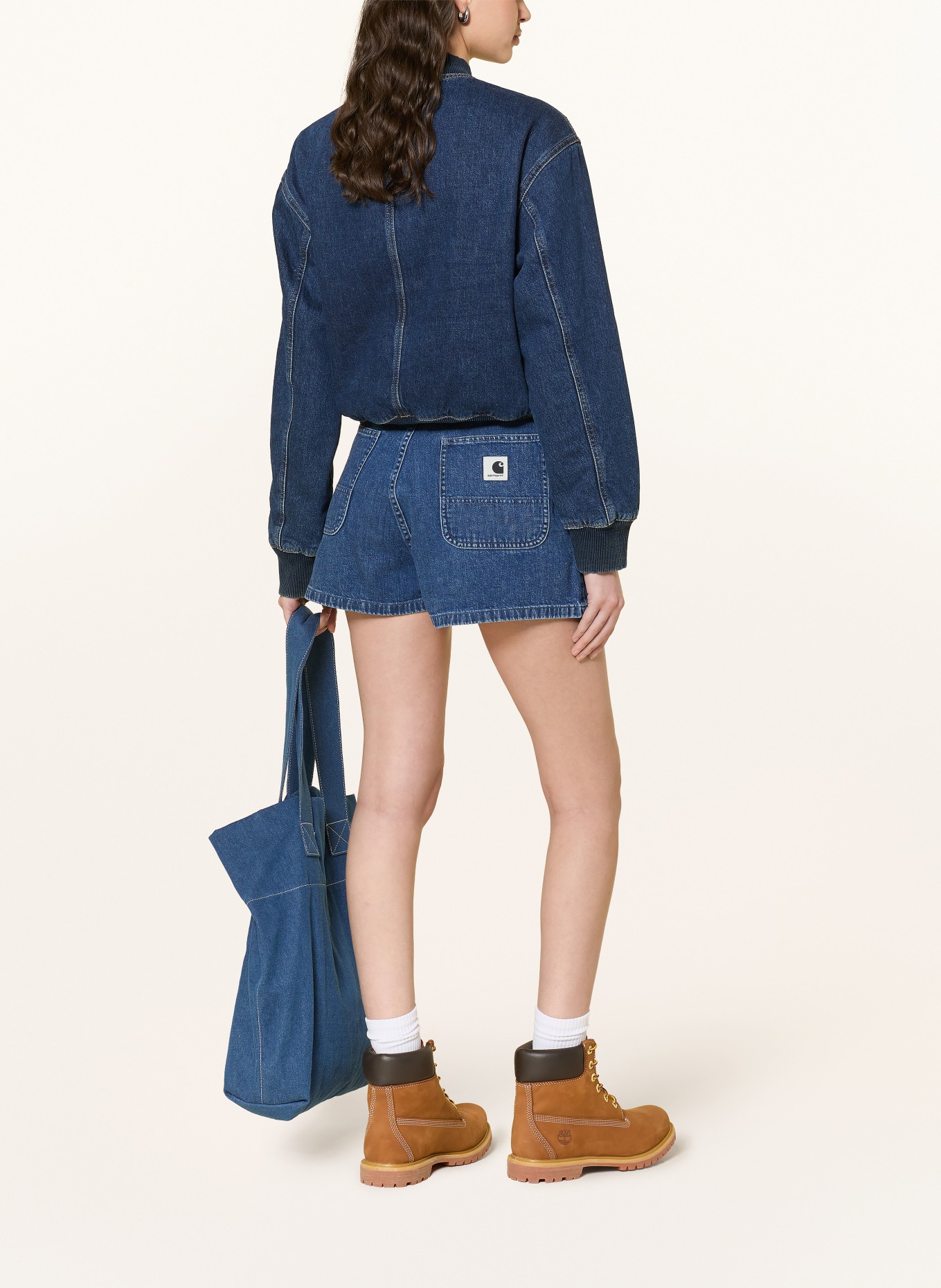 carhartt WIP LOVA denim shorts: 0106 Blue stone washed