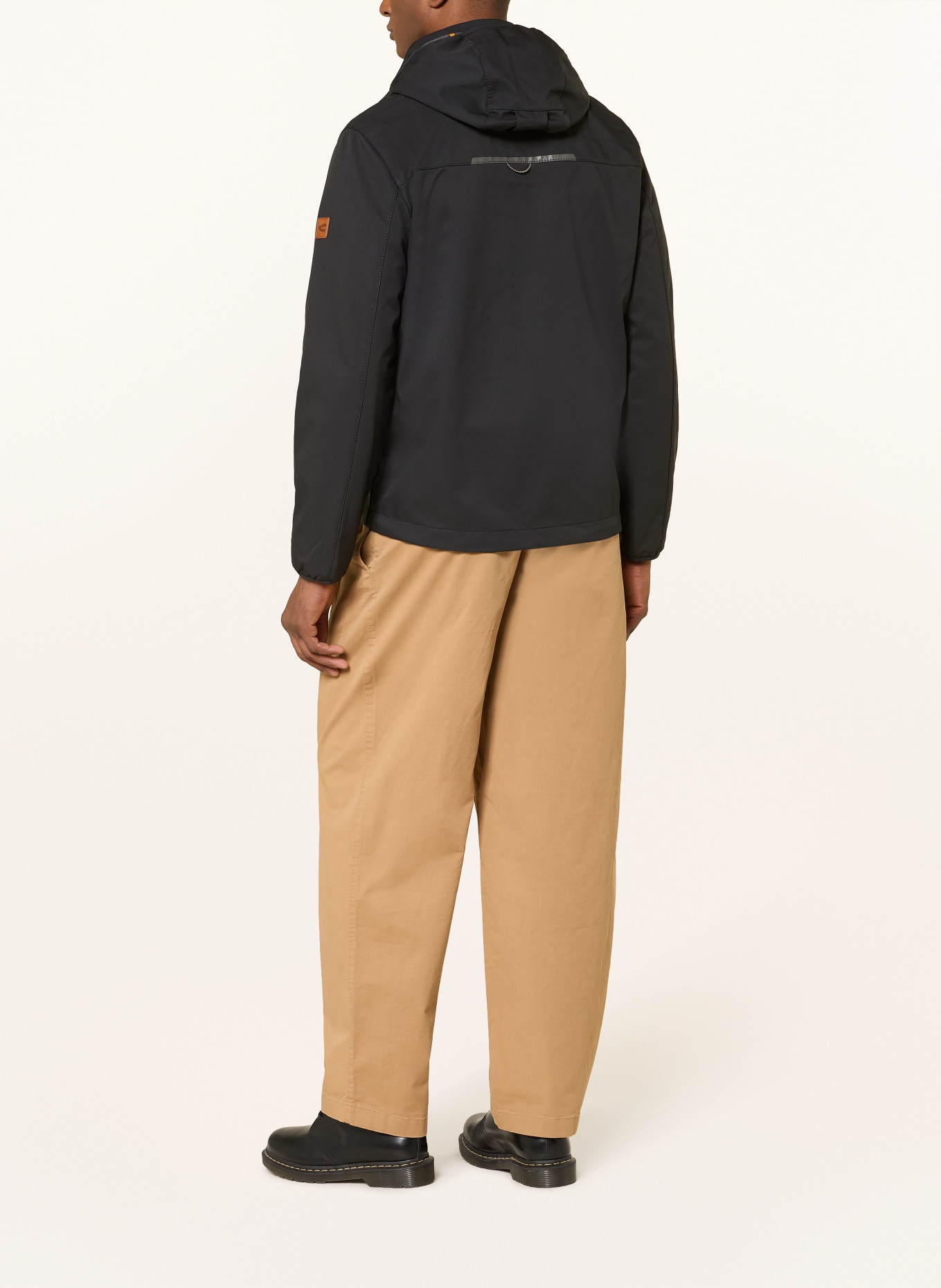 camel active Softshelljas met afneembare capuchon: ZWART