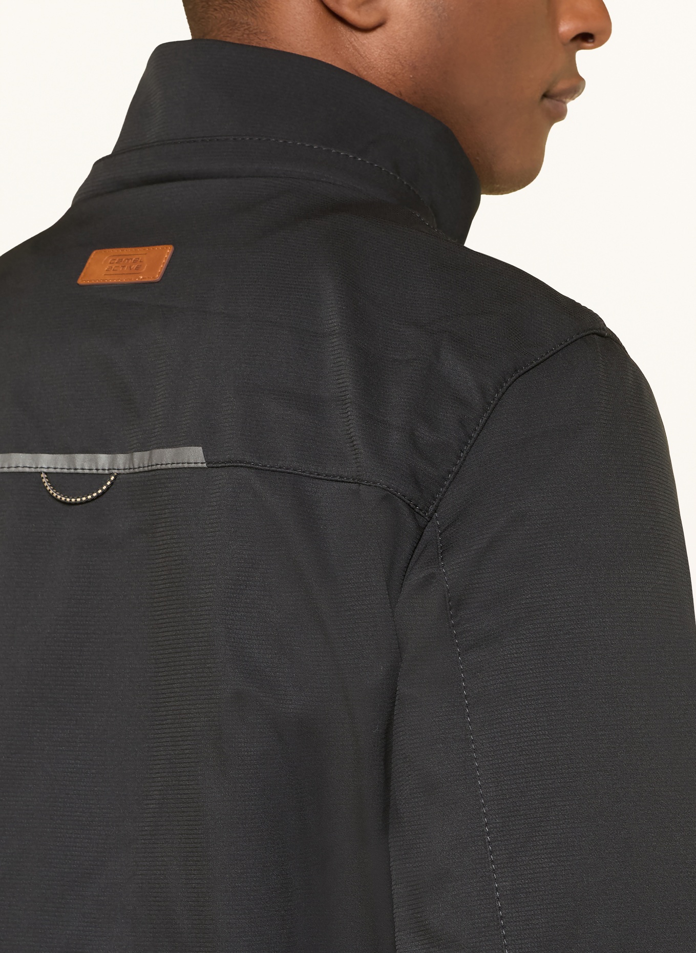 camel active Softshelljas met afneembare capuchon: ZWART