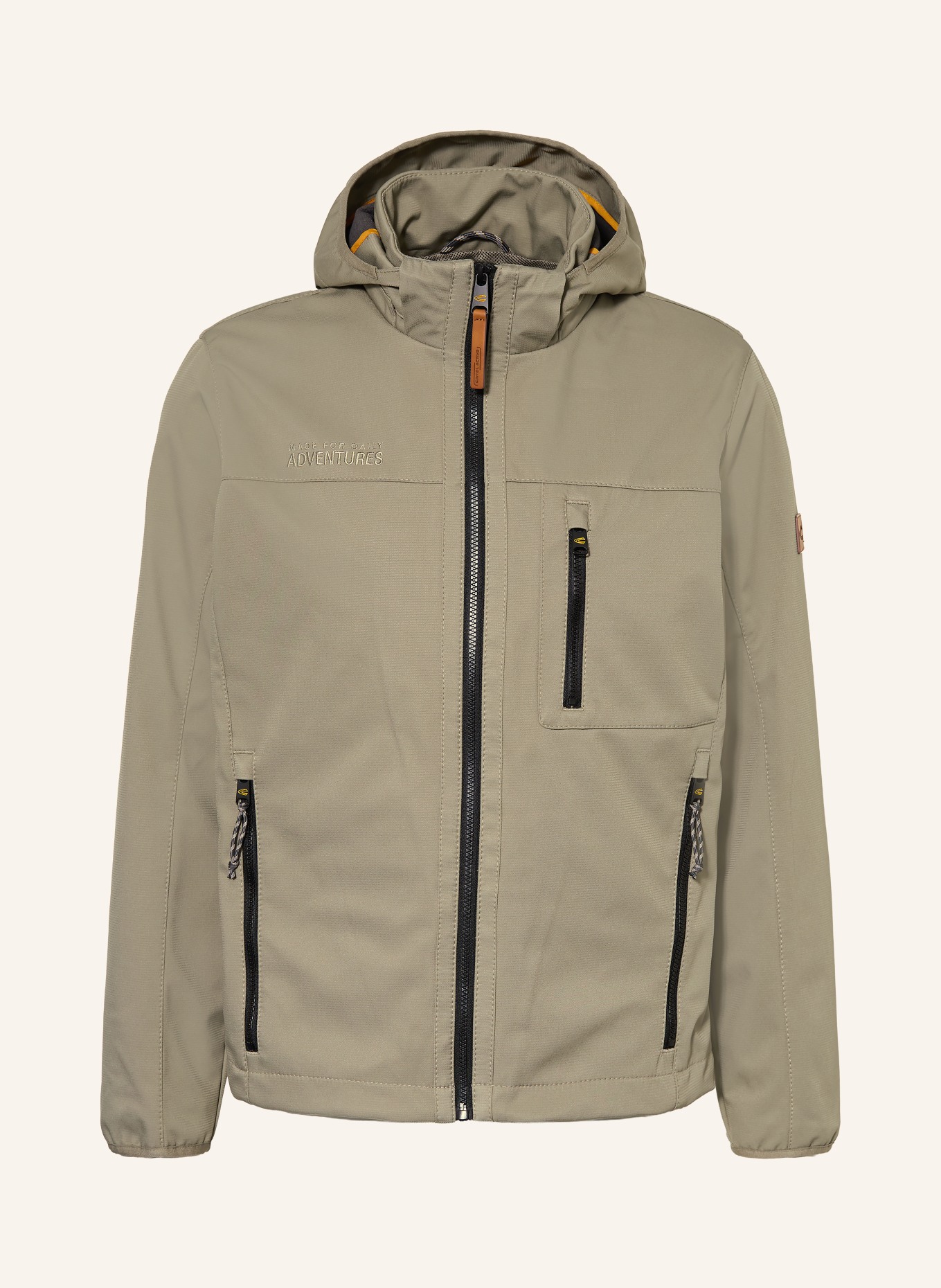 camel active Softshelljas met afneembare capuchon: BEIGE