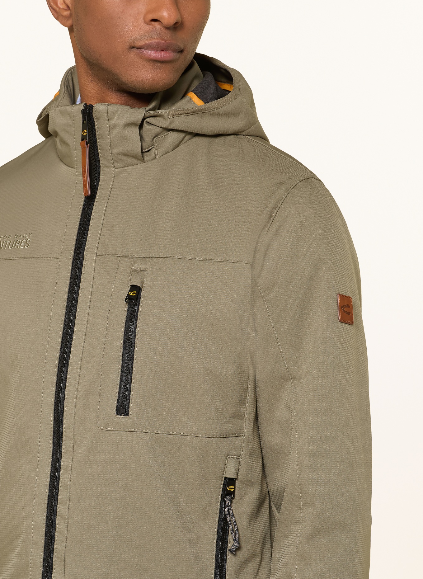 camel active Softshelljas met afneembare capuchon: BEIGE