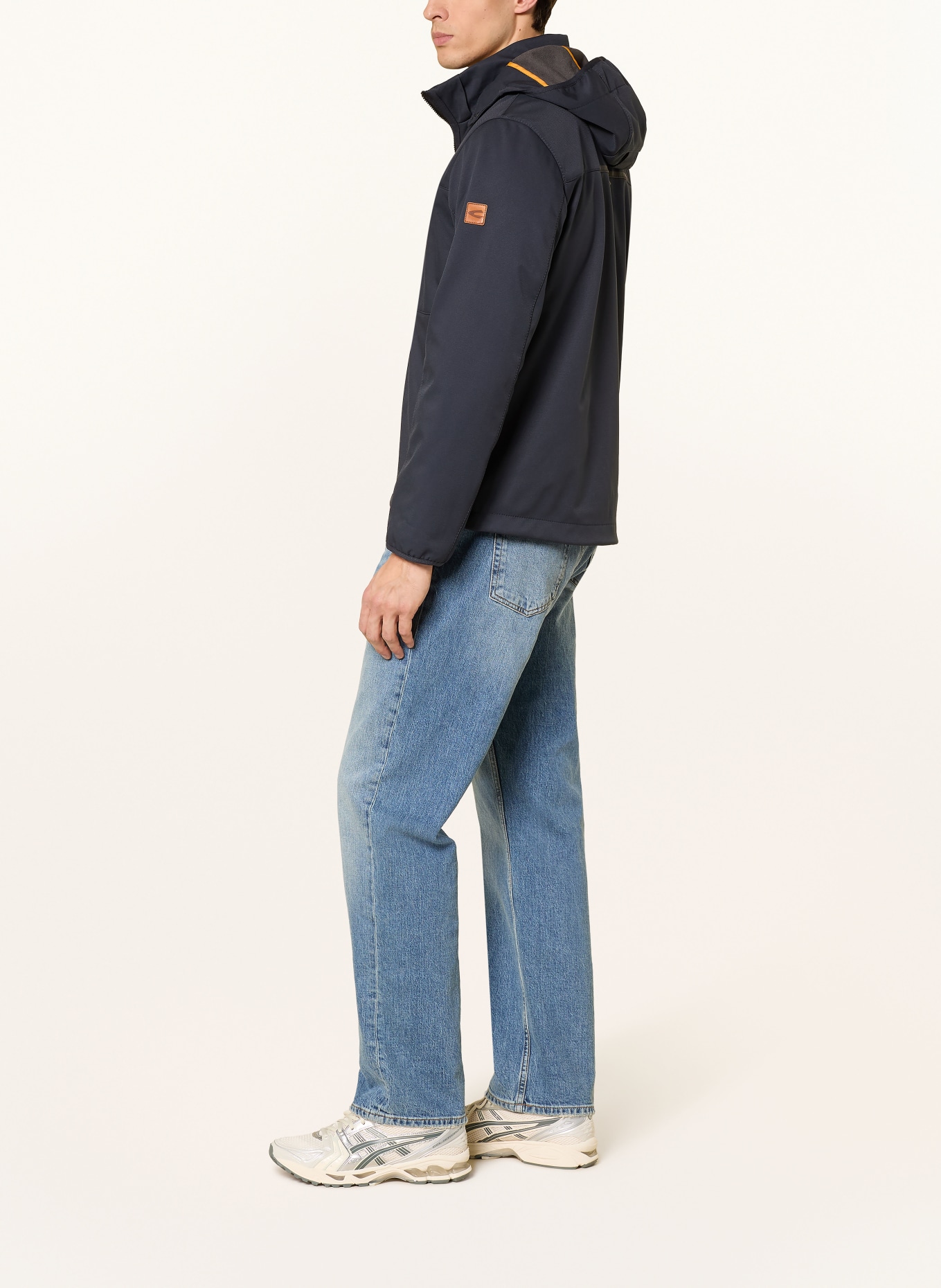 camel active Softshelljas met afneembare capuchon: DONKERBLAUW