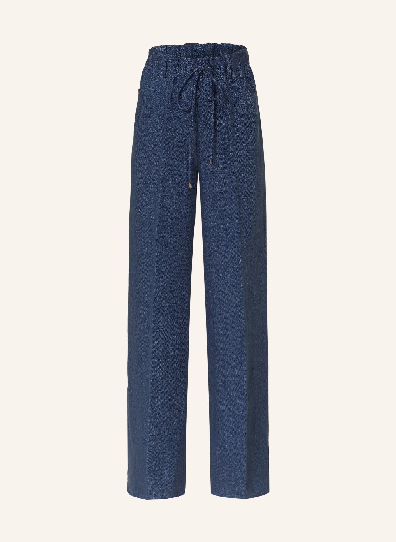 ANTONELLI firenze Marlenehose aus Leinen: BLAU