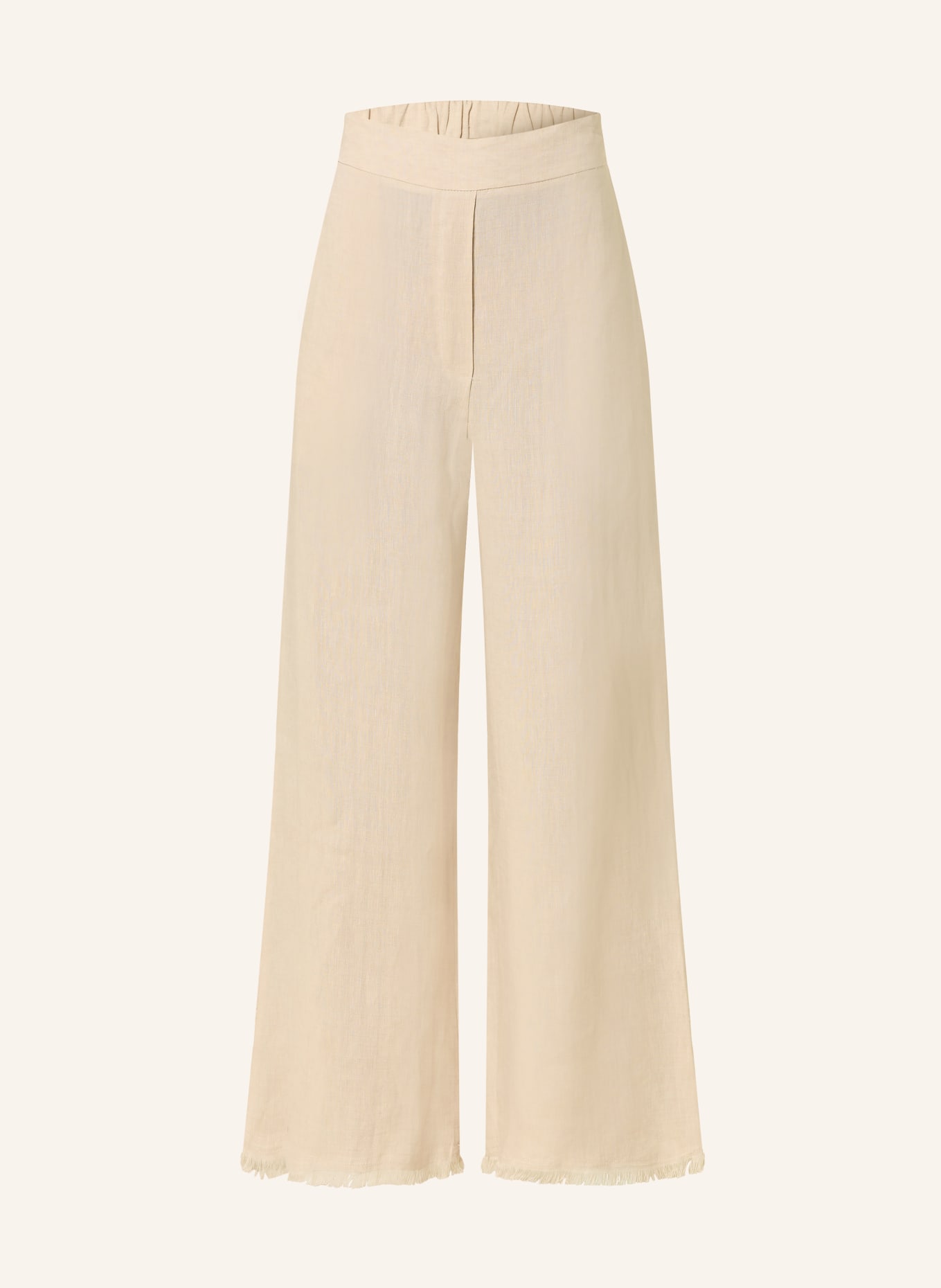 ANTONELLI firenze Culotte en lin à franges: BEIGE