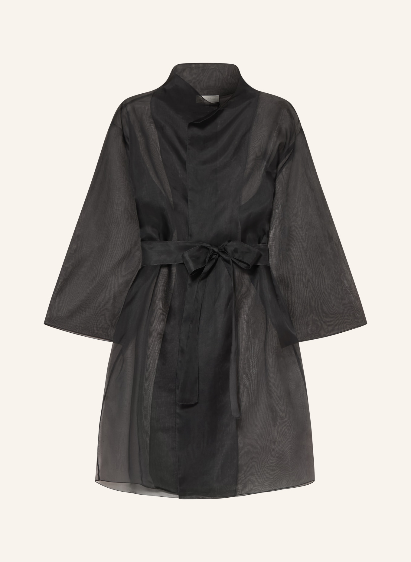 ANTONELLI firenze GUSTAV silk cover with 3/4 sleeves: BLACK