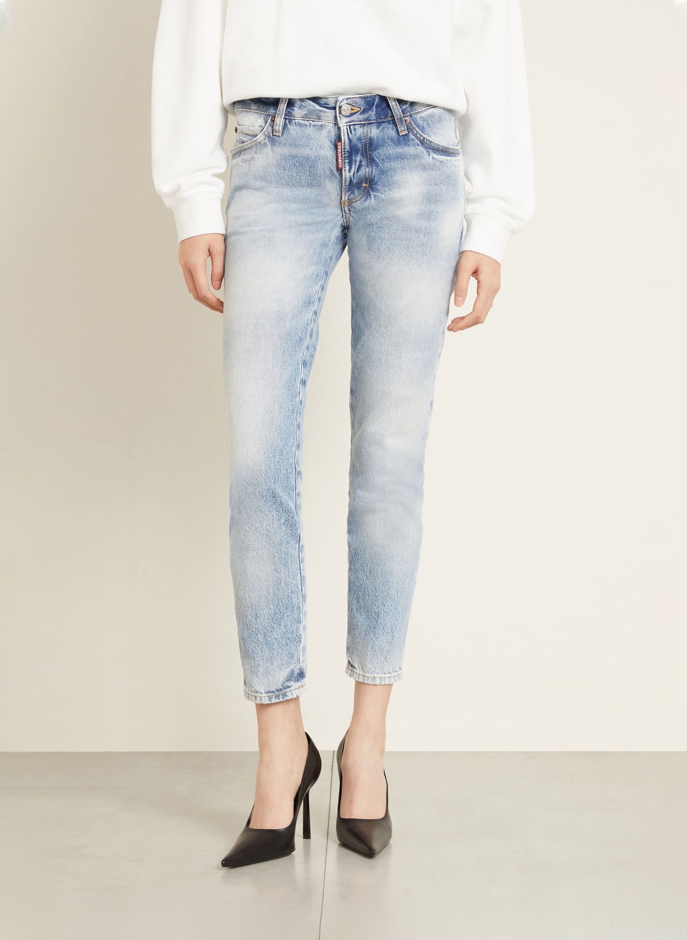 DSQUARED2 Obcisłe dżinsy: 470 NAVY BLUE