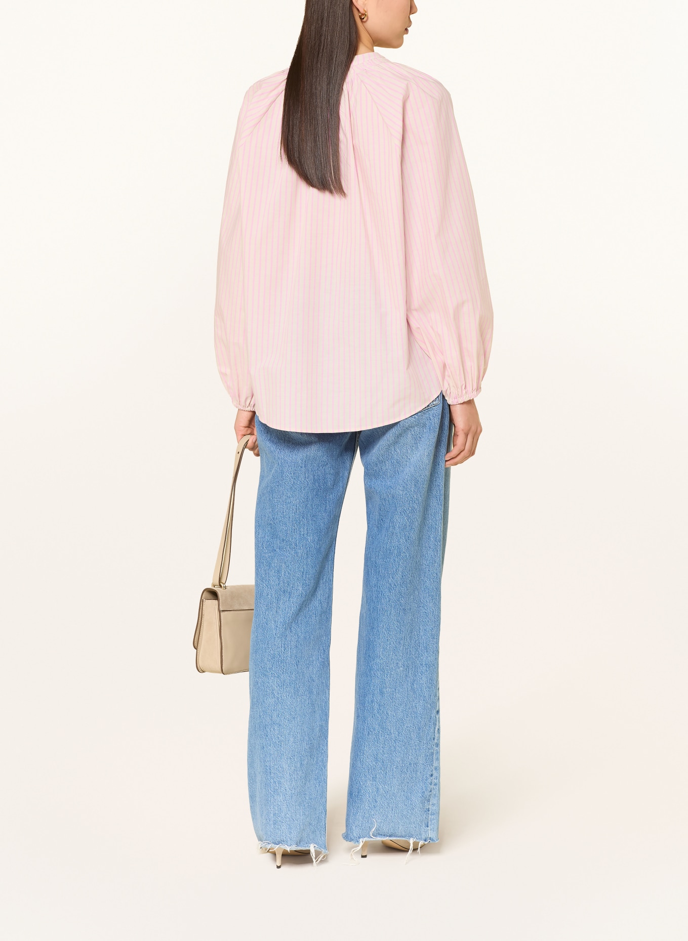 Soluzione Oversized blouse: BEIGE / ROZE