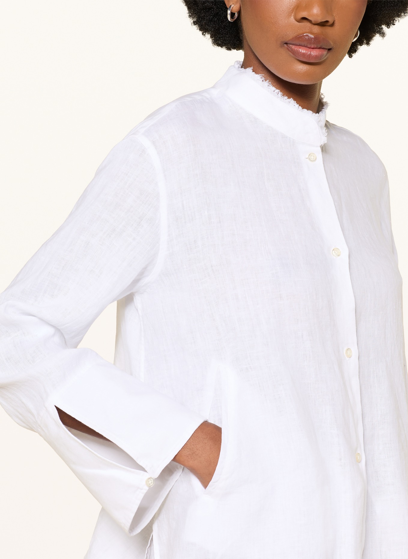 Soluzione chemisier en lin: BLANC