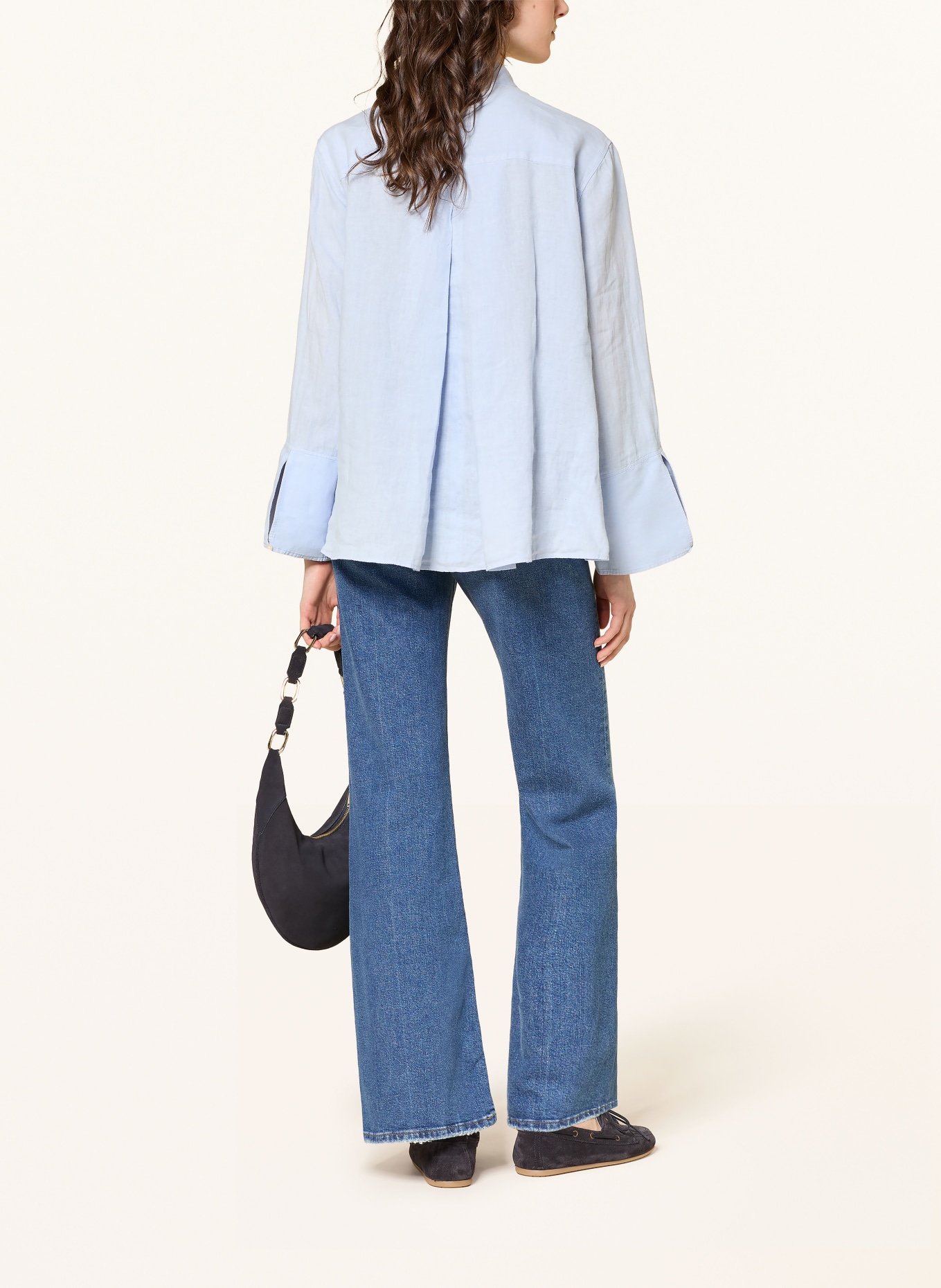 Soluzione Leinenbluse: HELLBLAU