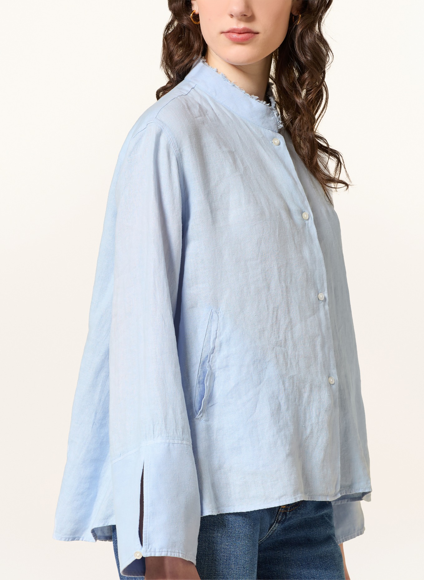 Soluzione Leinenbluse: HELLBLAU