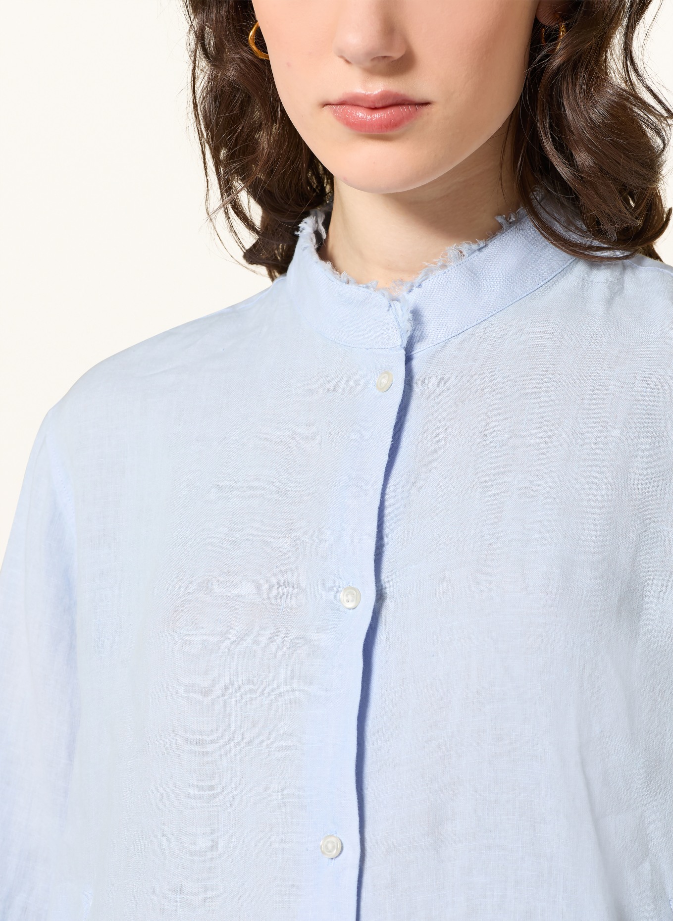 Soluzione Leinenbluse: HELLBLAU