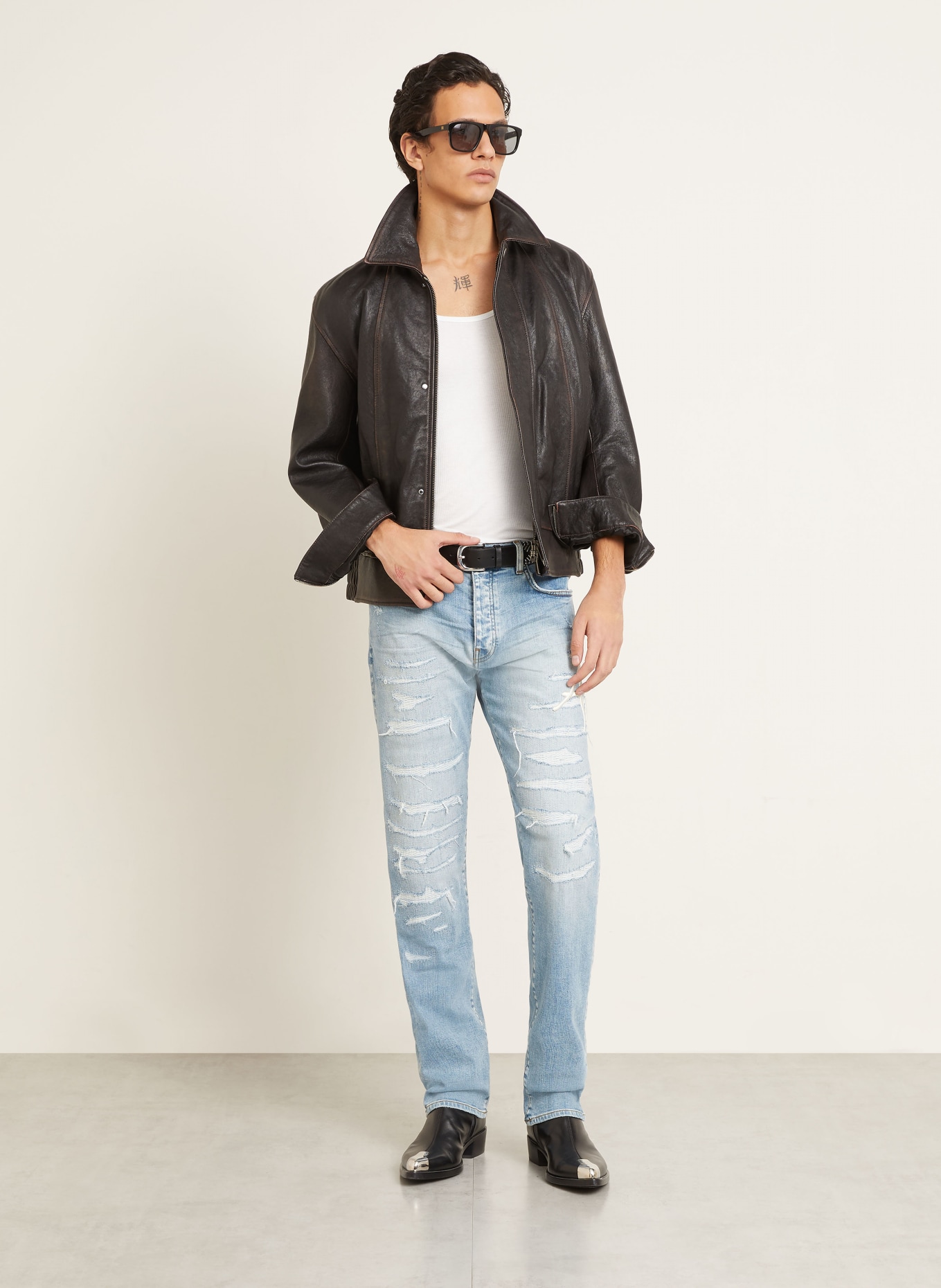 AMIRI Slim fit-jeans: 594 Worn Slate