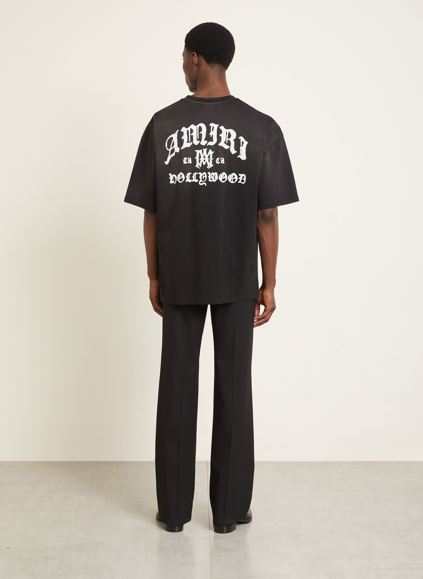 AMIRI T-shirt: ZWART / WIT