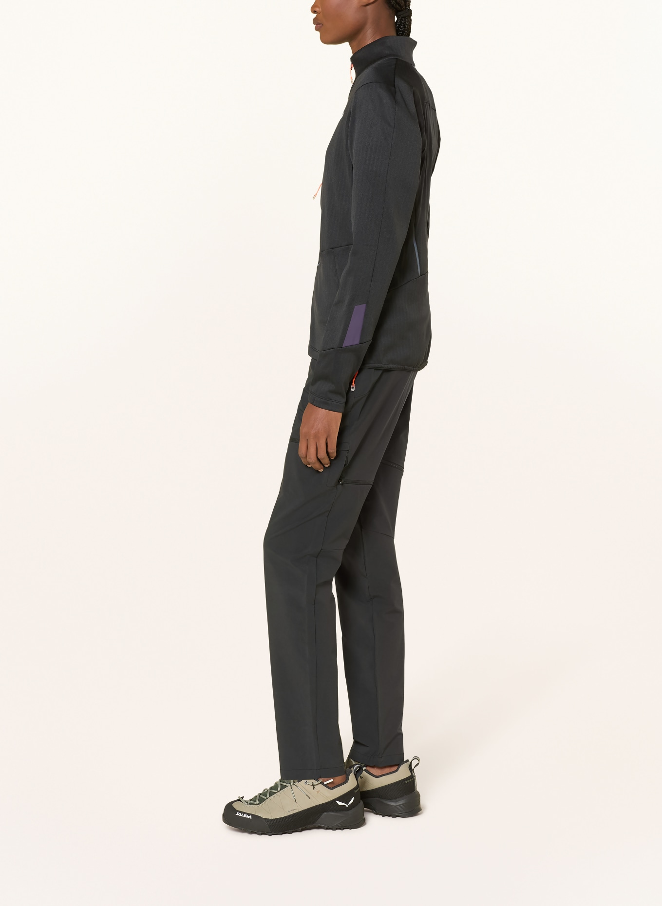 SALEWA PEDROC PL 3 Mid-Layer Jacket: BLACK