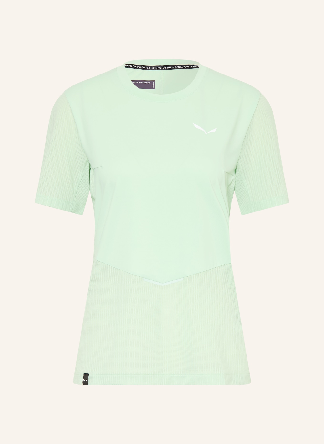 SALEWA Funkční tričko PEDROC: SVĚTLE ZELENÁ