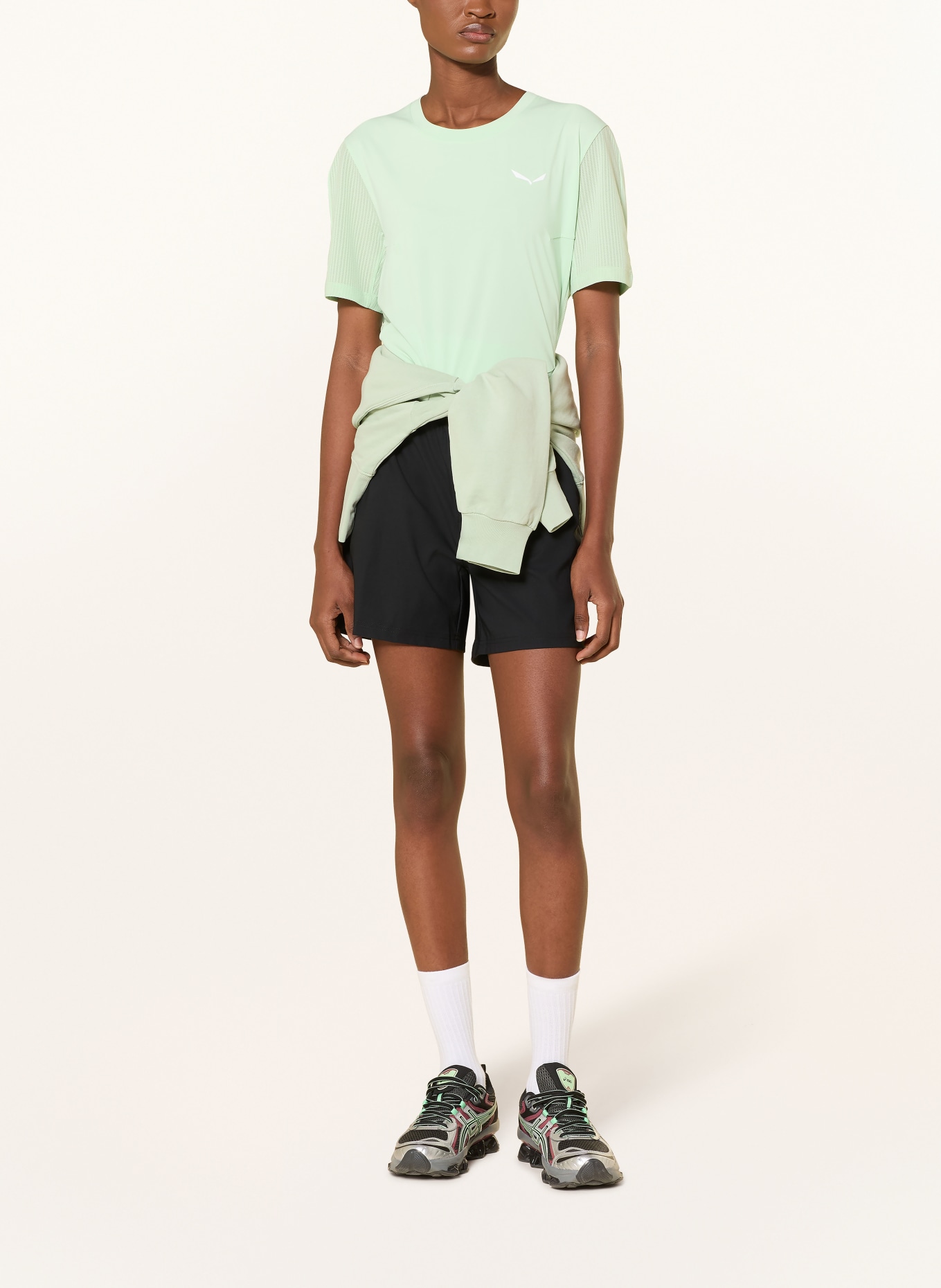 SALEWA Funkční tričko PEDROC: SVĚTLE ZELENÁ