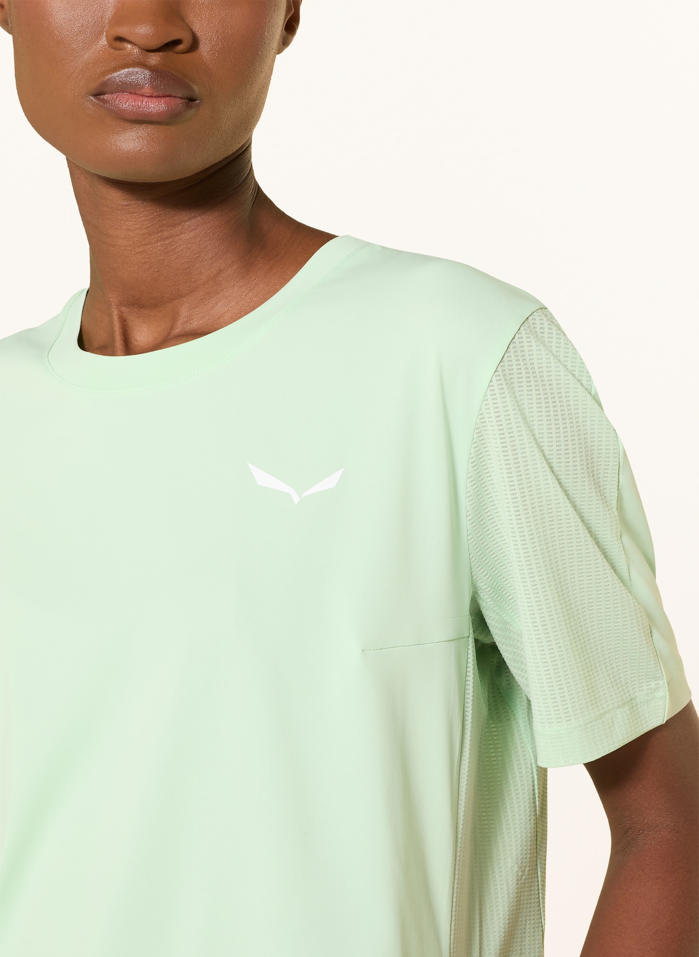 SALEWA Funkční tričko PEDROC: SVĚTLE ZELENÁ