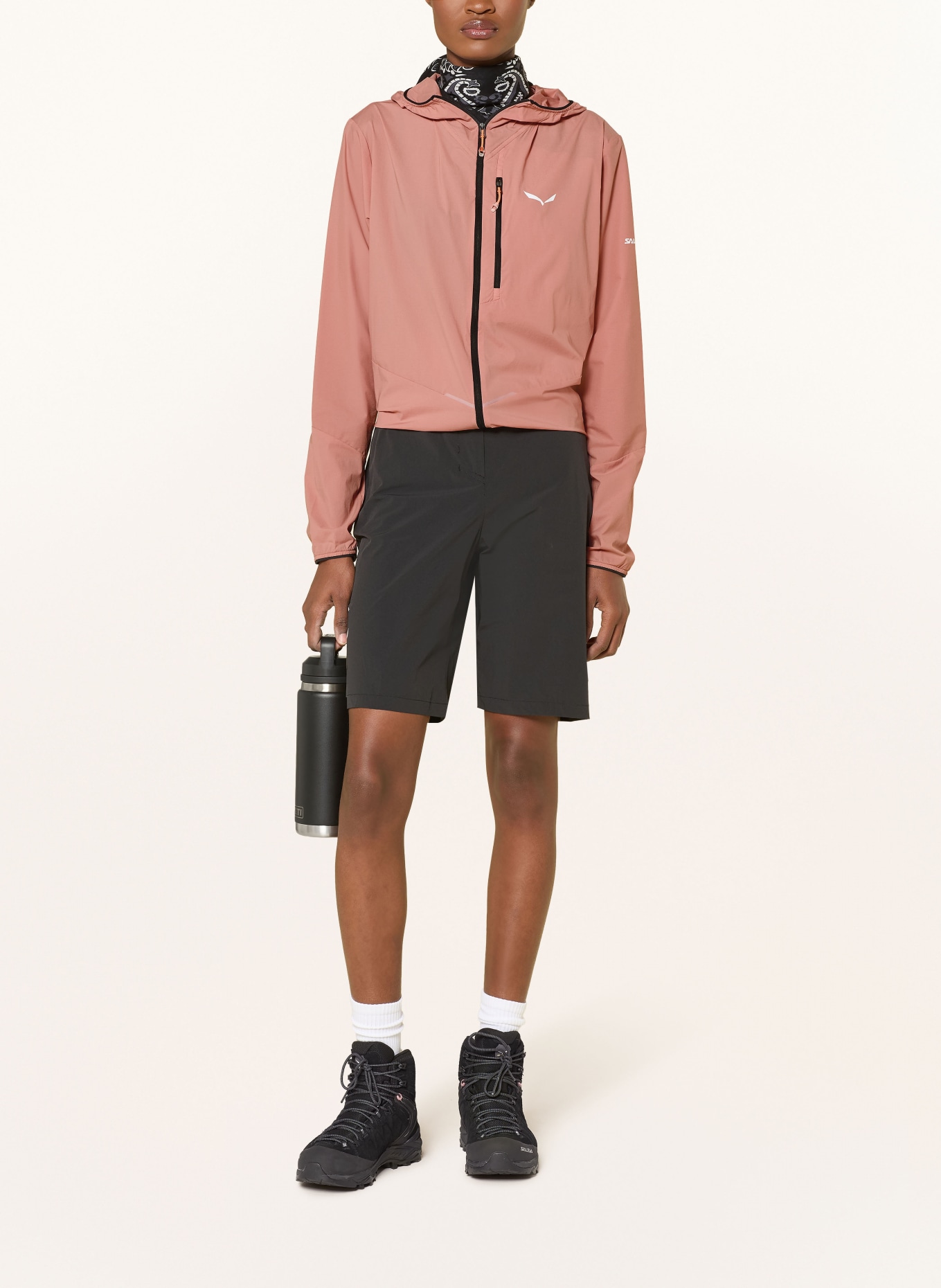 SALEWA PEDROC WIND HD LIGHT Windbreaker: LIGHT RED