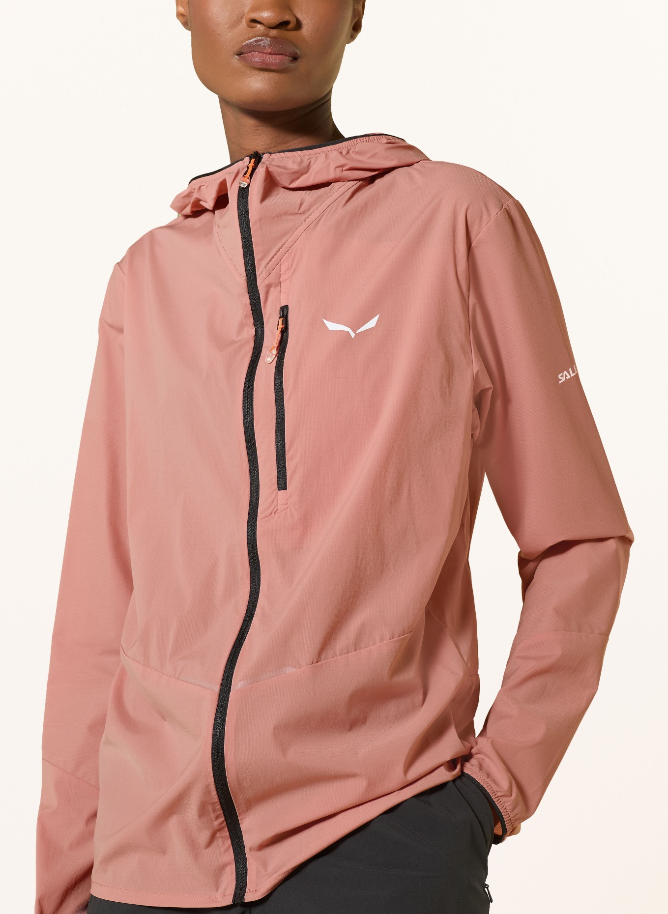 SALEWA PEDROC WIND HD LIGHT Windbreaker: LIGHT RED