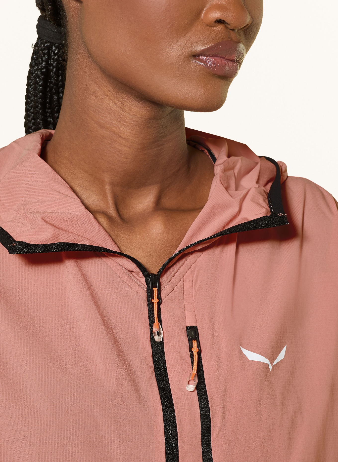SALEWA PEDROC WIND HD LIGHT Windbreaker: LIGHT RED