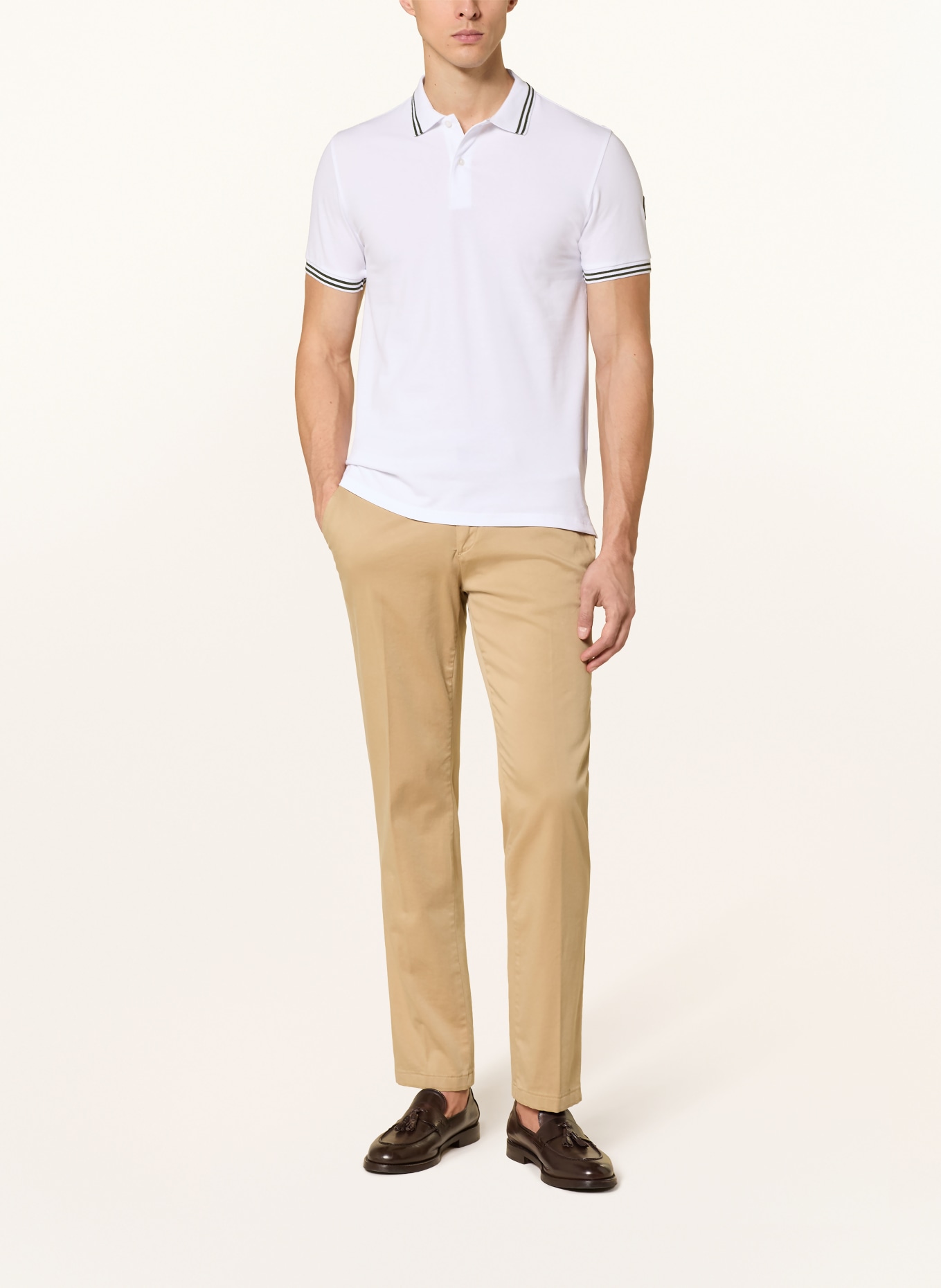 COLMAR Piqué-Poloshirt: WEISS