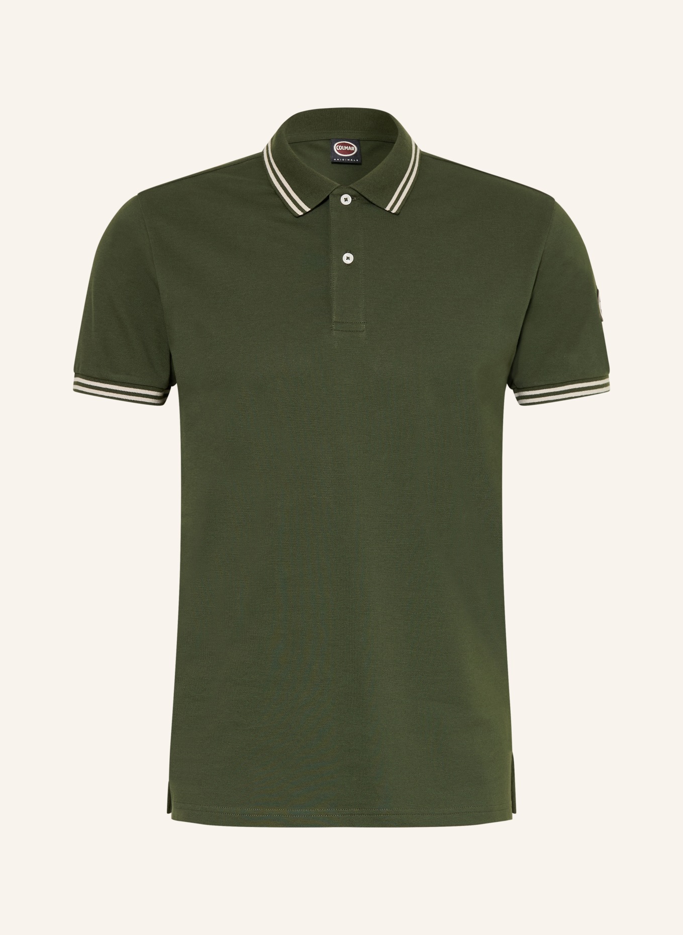 COLMAR Piqué-Poloshirt: DUNKELGRÜN